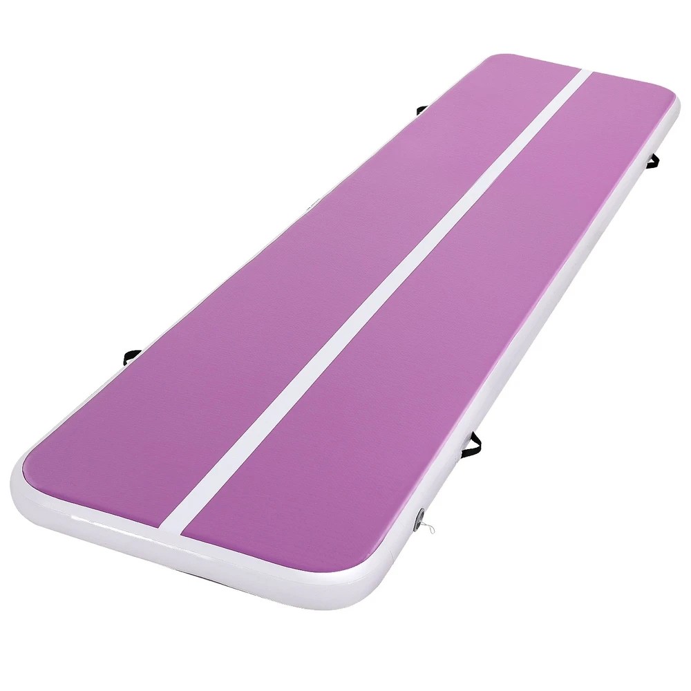 1 Everfit 4M Air Track Gymnastics Tumbling Exercise Cheerleading Mat Inflatable - Purple, 1 of 6