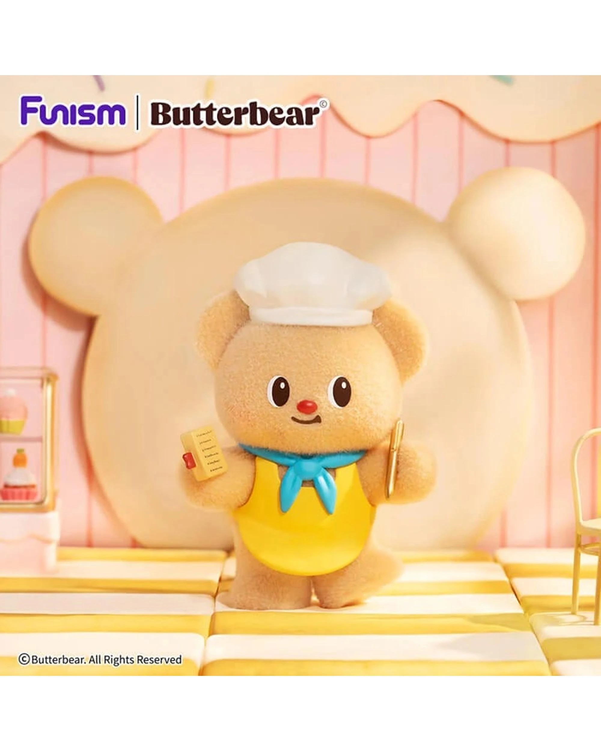 4 Funism Butterbear My Buttery Bakery Series Figures Blind Box, 4 of 10