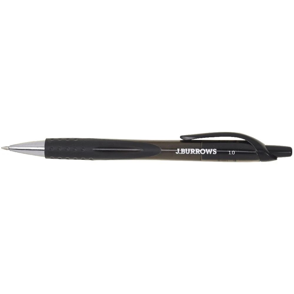 2 J.Burrows Retractable Ballpoint Pens Black 12 Pack, 2 of 5