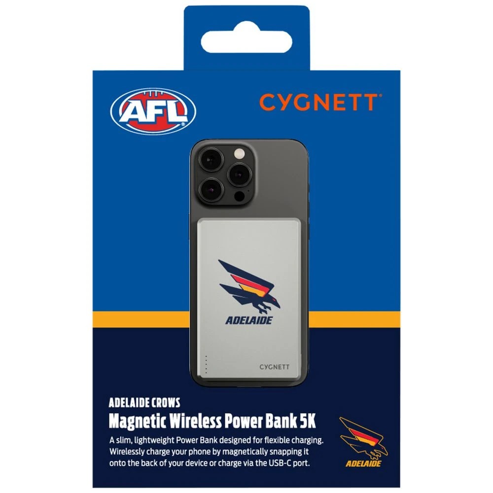 6 Cygnett 5000mAh Magslim Powerbank Adelaide Crows, 6 of 6