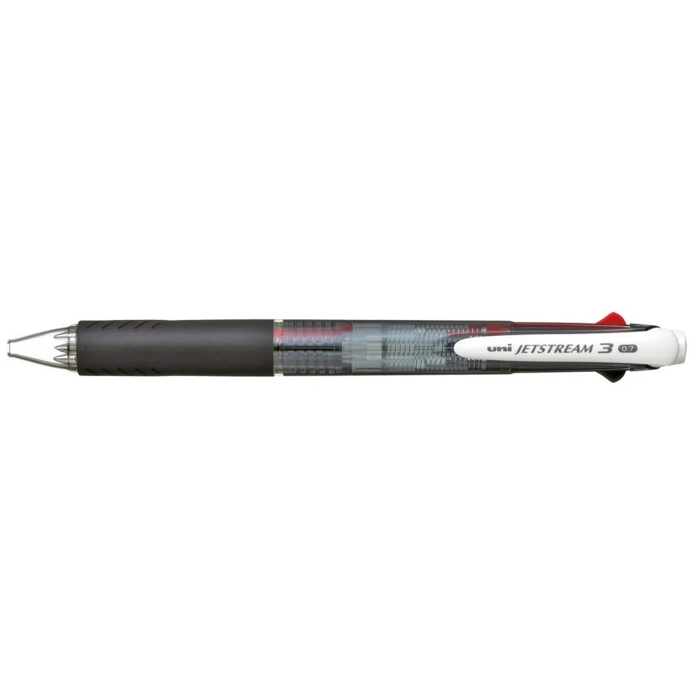 1 Uni Jetstream Retractable Rollerball 3 Colour Pen Black, 1 of 1