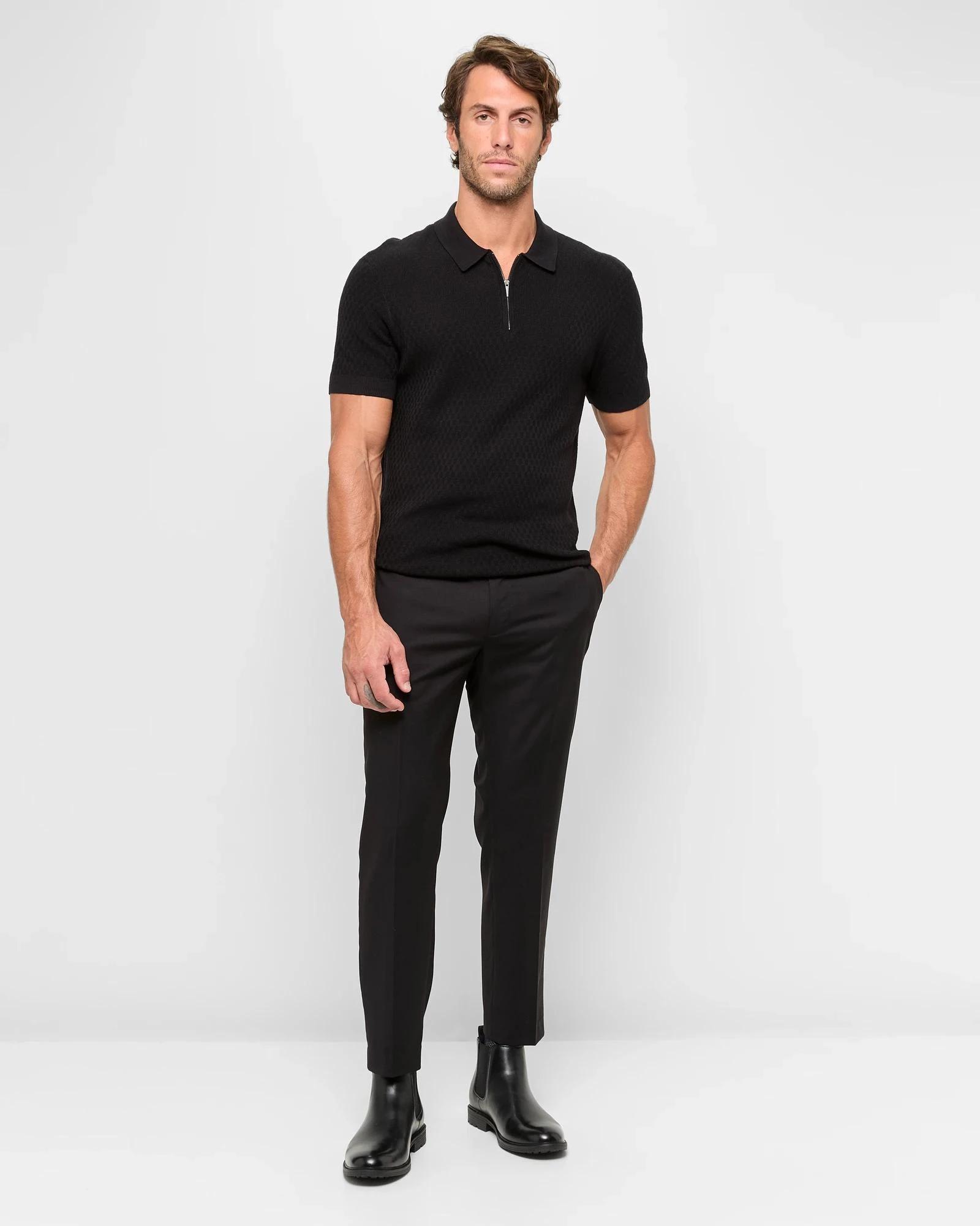 2 Slim Ankle Length Pants - Preview BLACK, 2 of 5