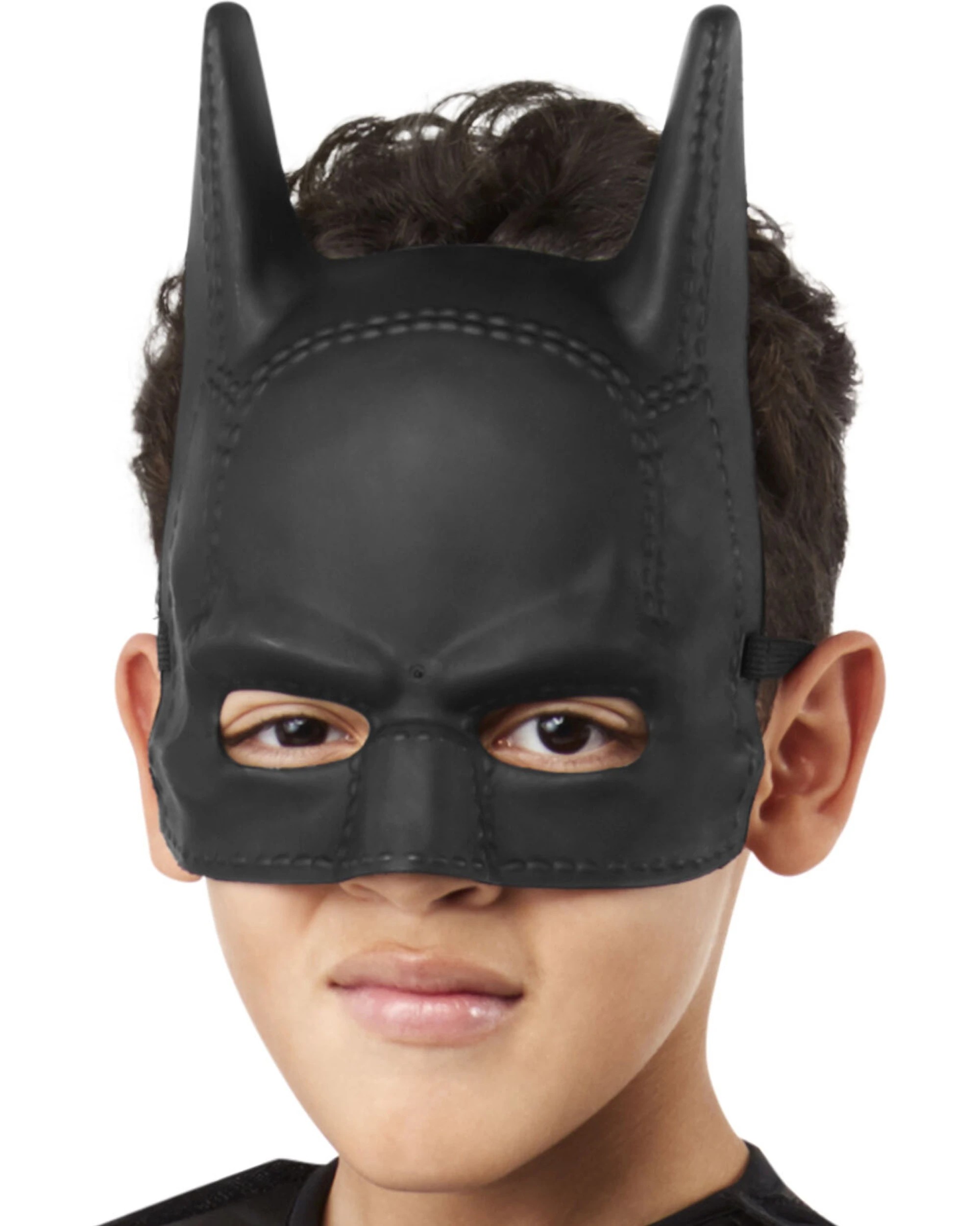 1 DC Comics The Batman Half Mask Superhero Dress Up Kids Boys - Black, 1 of 2