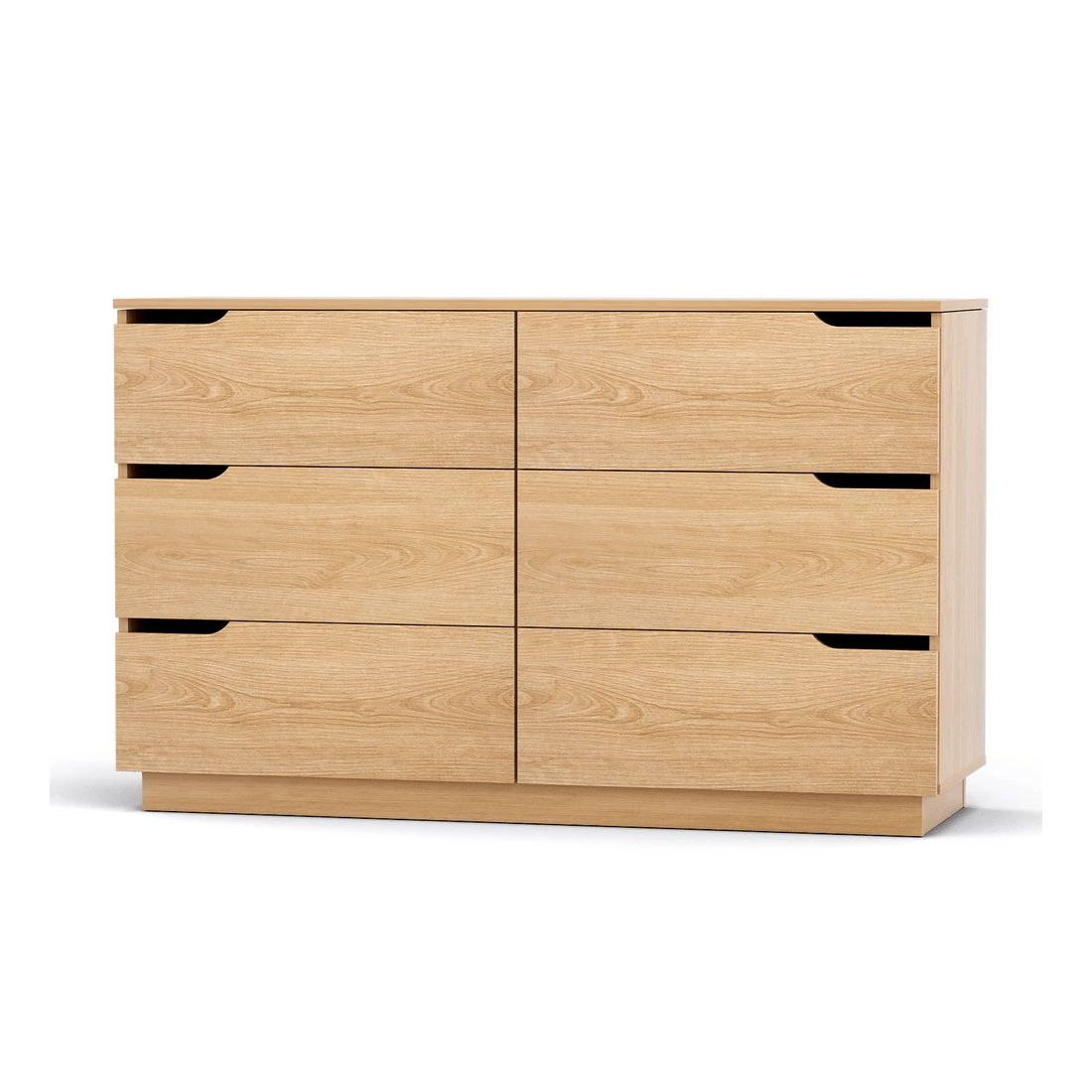 1 Artiss 6 Chest of Drawers Dresser Table Pine - Natural, 1 of 8