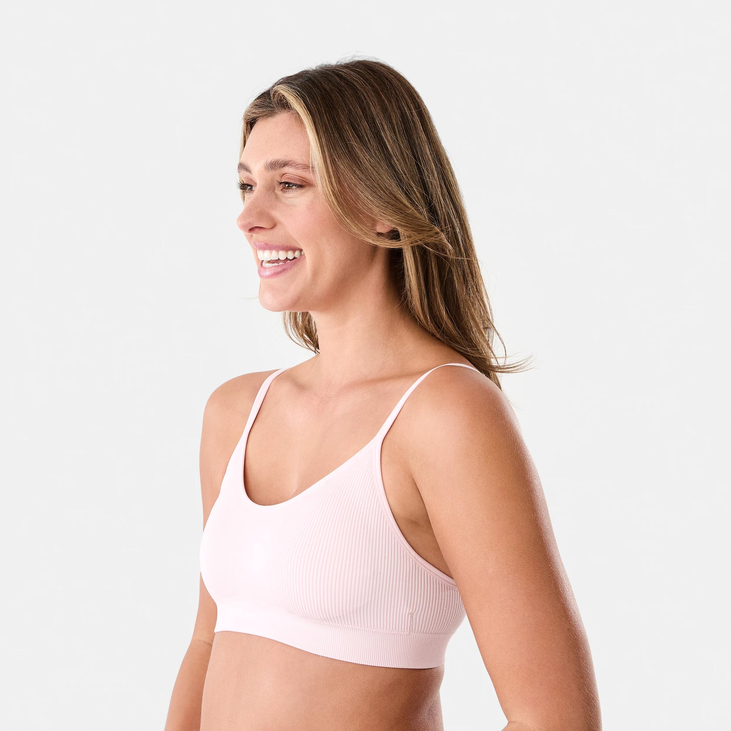 2 Seamfree Rib Crop Bra Bllet Pink, 2 of 7