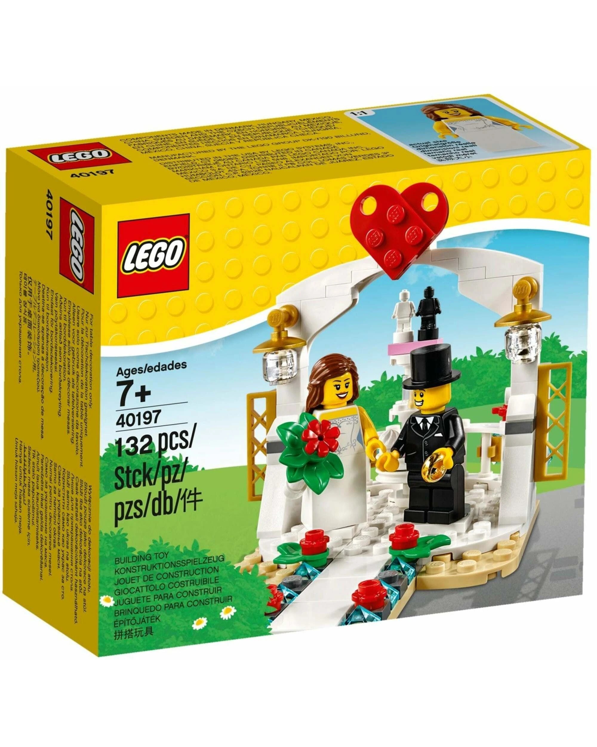 1 LEGO 40197 Wedding Favor Set with Bride & Groom Minifigures, 1 of 1