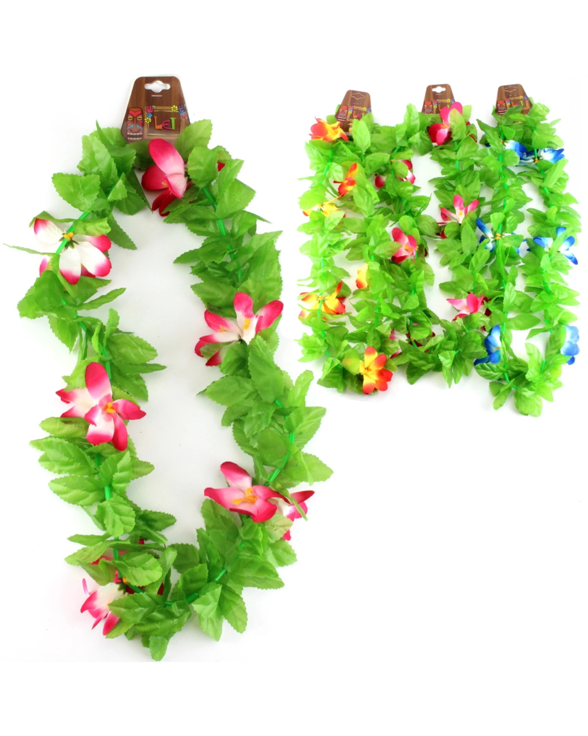 1 Oceana Leaf & Flower Lei - One Size - Green, 1 of 1