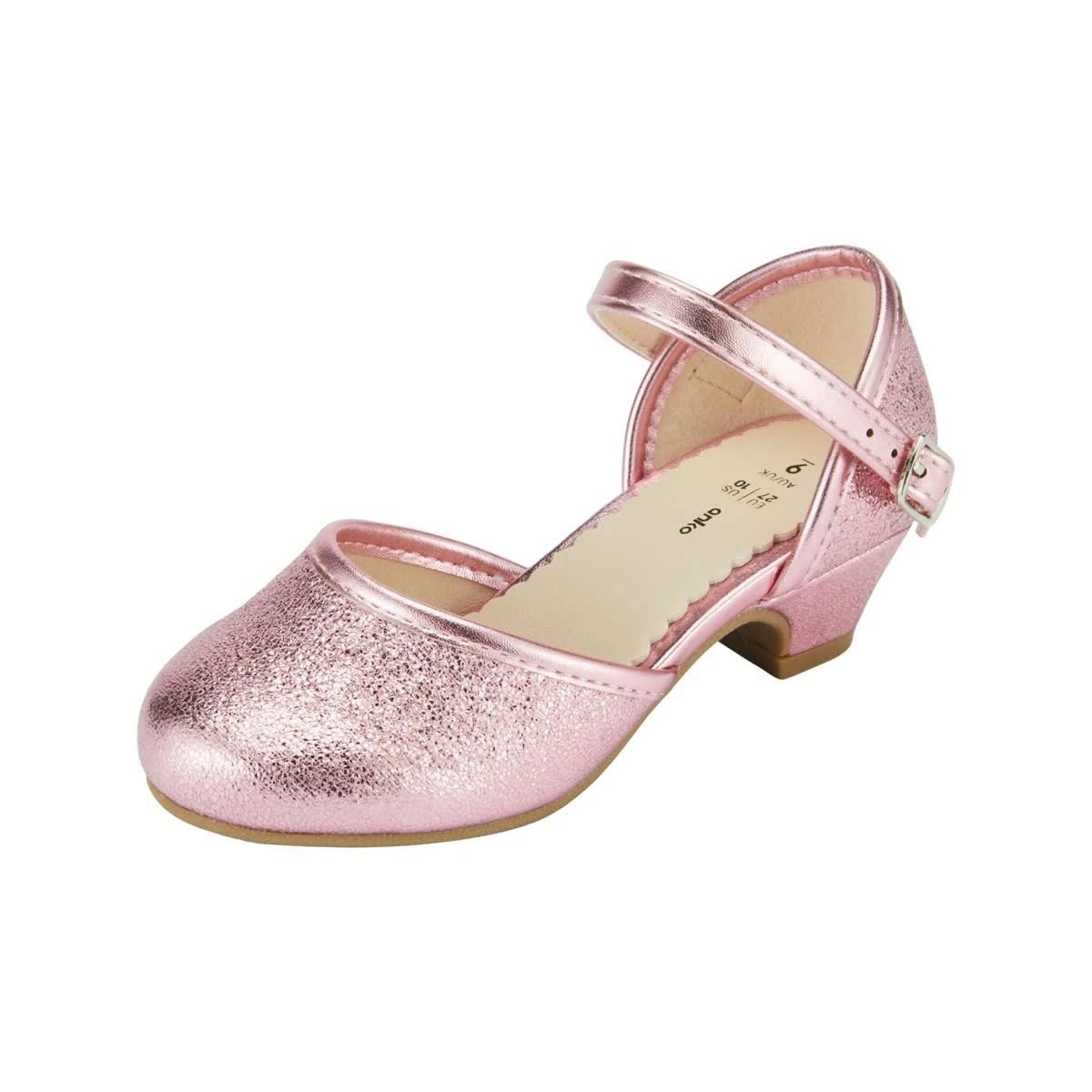 3 Junior Heels LIGHT PINK GLITTER, 3 of 5