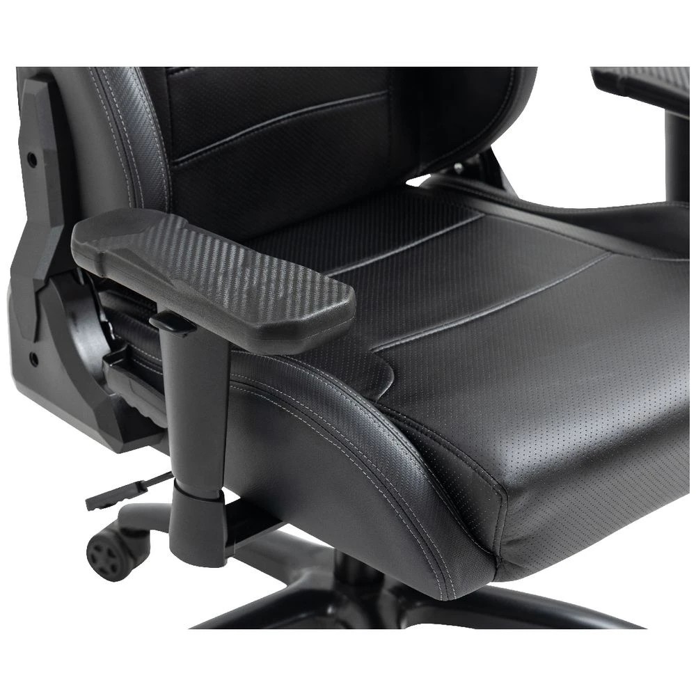 9 Typhoon Viper XL Gaming Chair PU Black Ergonomic Chairs and Desk Chairs, 9 of 10