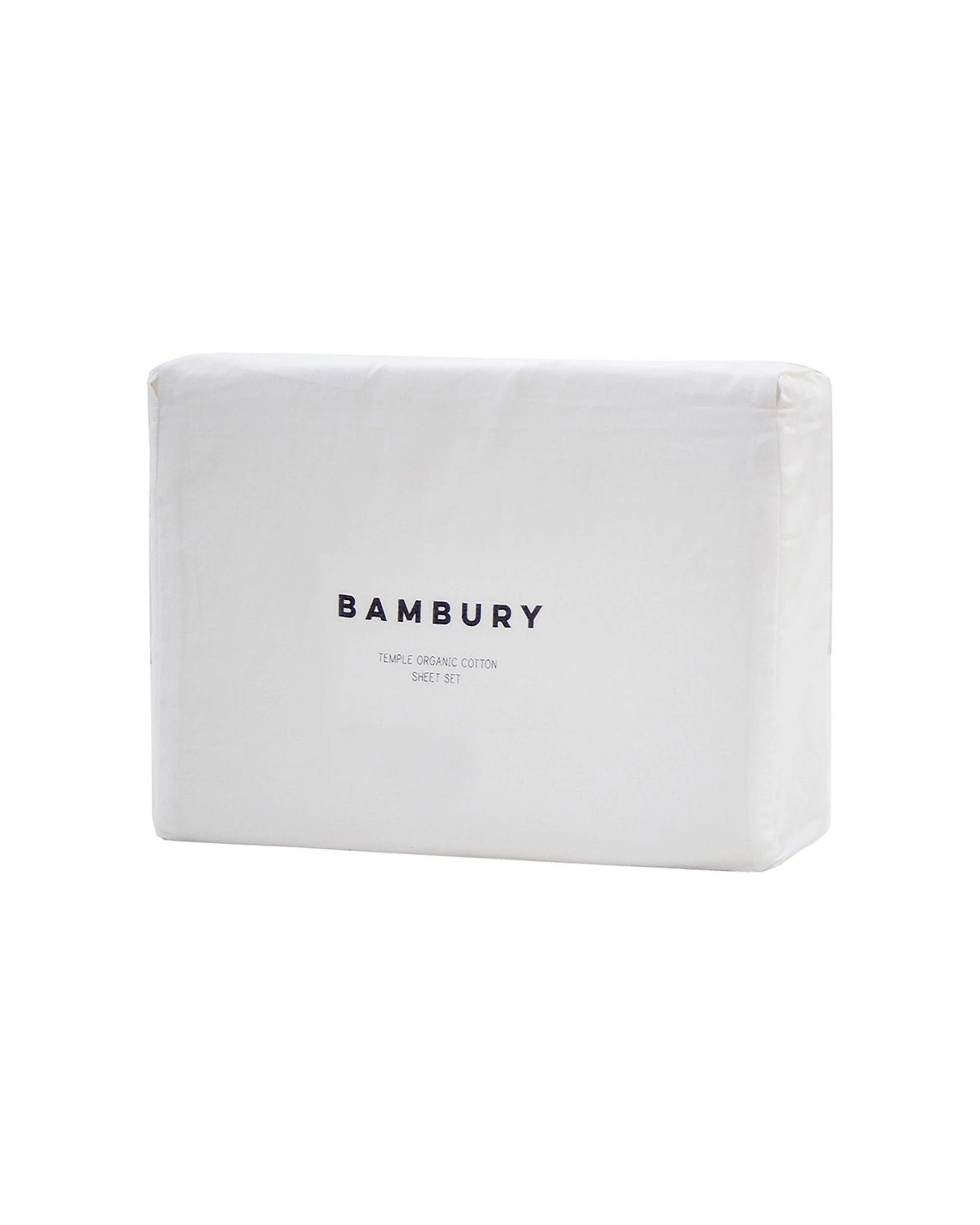 2 Bambury Temple Organic Cotton Sheet Set Ivory Home Bedding - Single Bed - Beige, 2 of 4