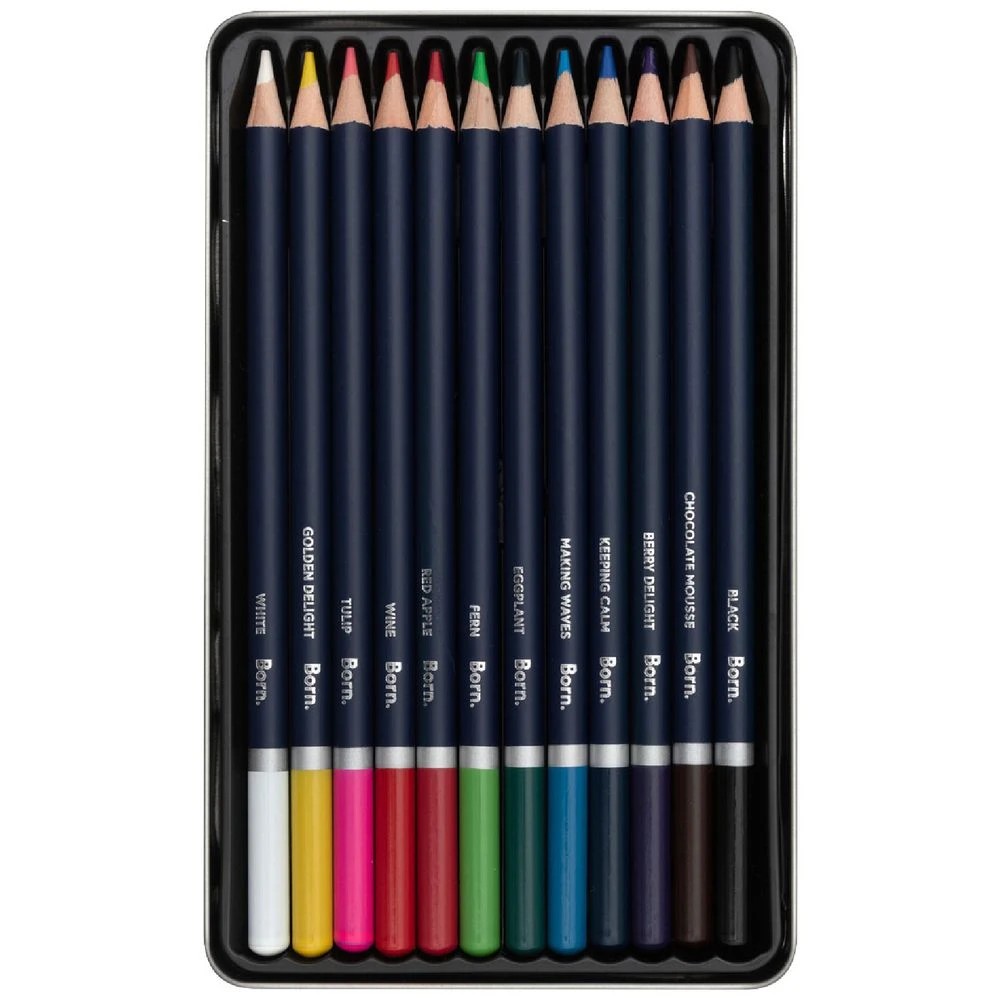 1 Born Watercolour Pencils 12 Pack, 1 of 5