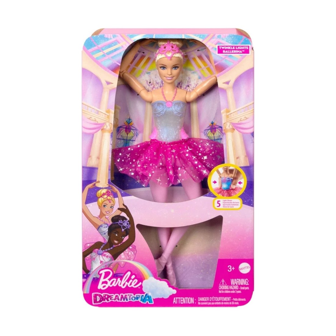 1 Barbie Dreamtopia Twinkle Lights Ballerina Doll, 1 of 6