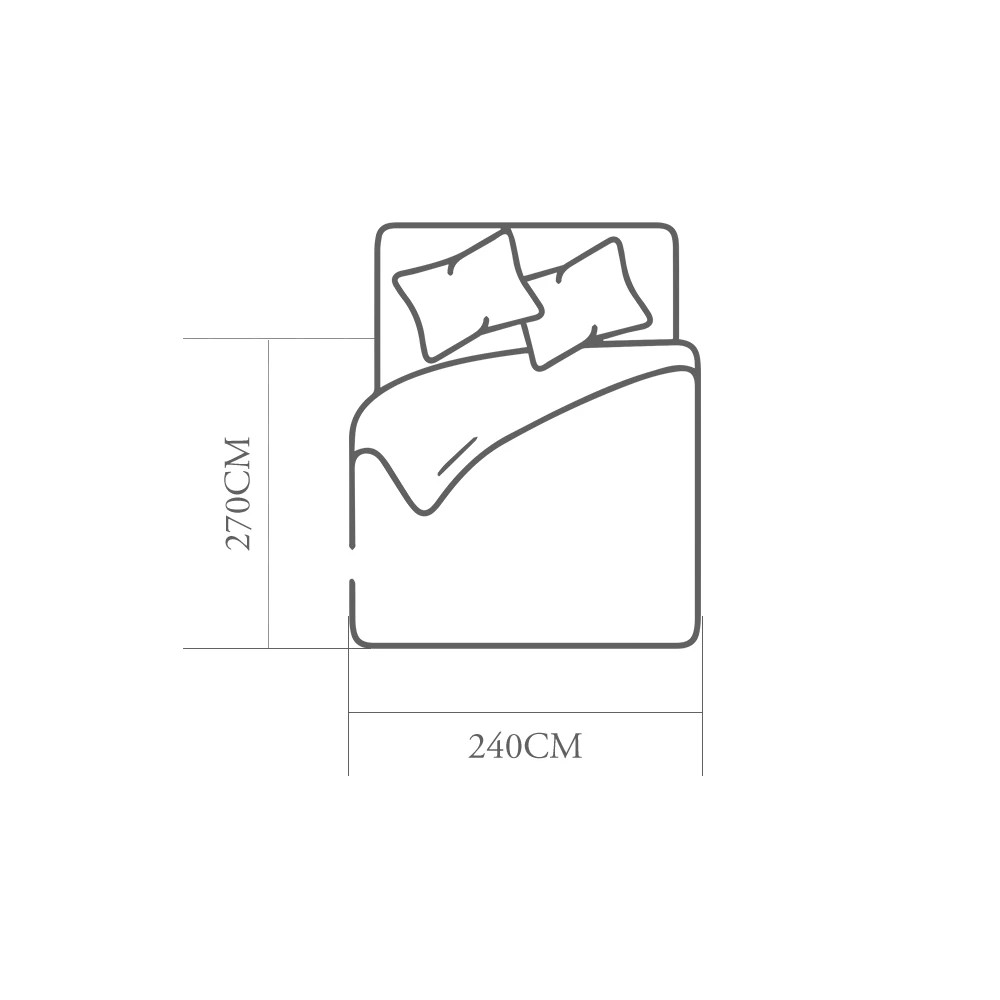2 ZUNI Natural Bamboo Quilt 200GSM Duvet Doona Winter Summer Quilt Super King - White, 2 of 3