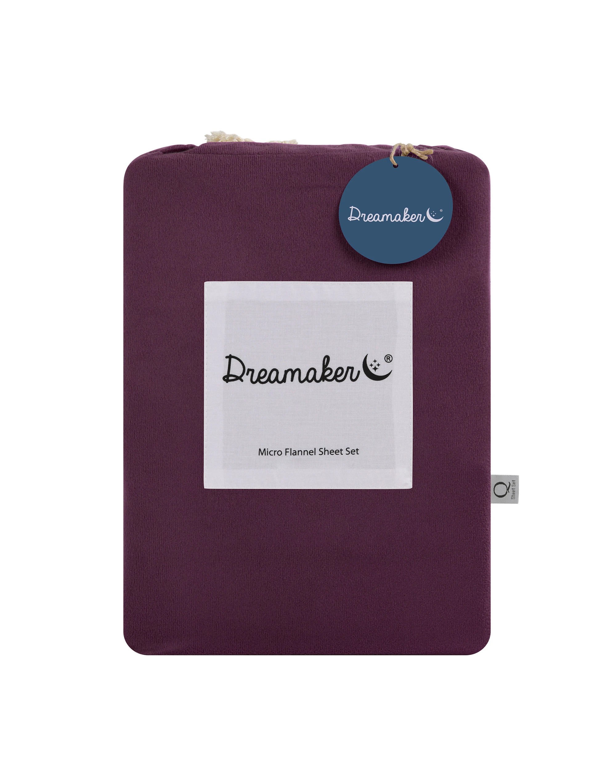 9 Dreamaker Micro Flannel Sheet Set - King Single Bed - Cherry, 9 of 9