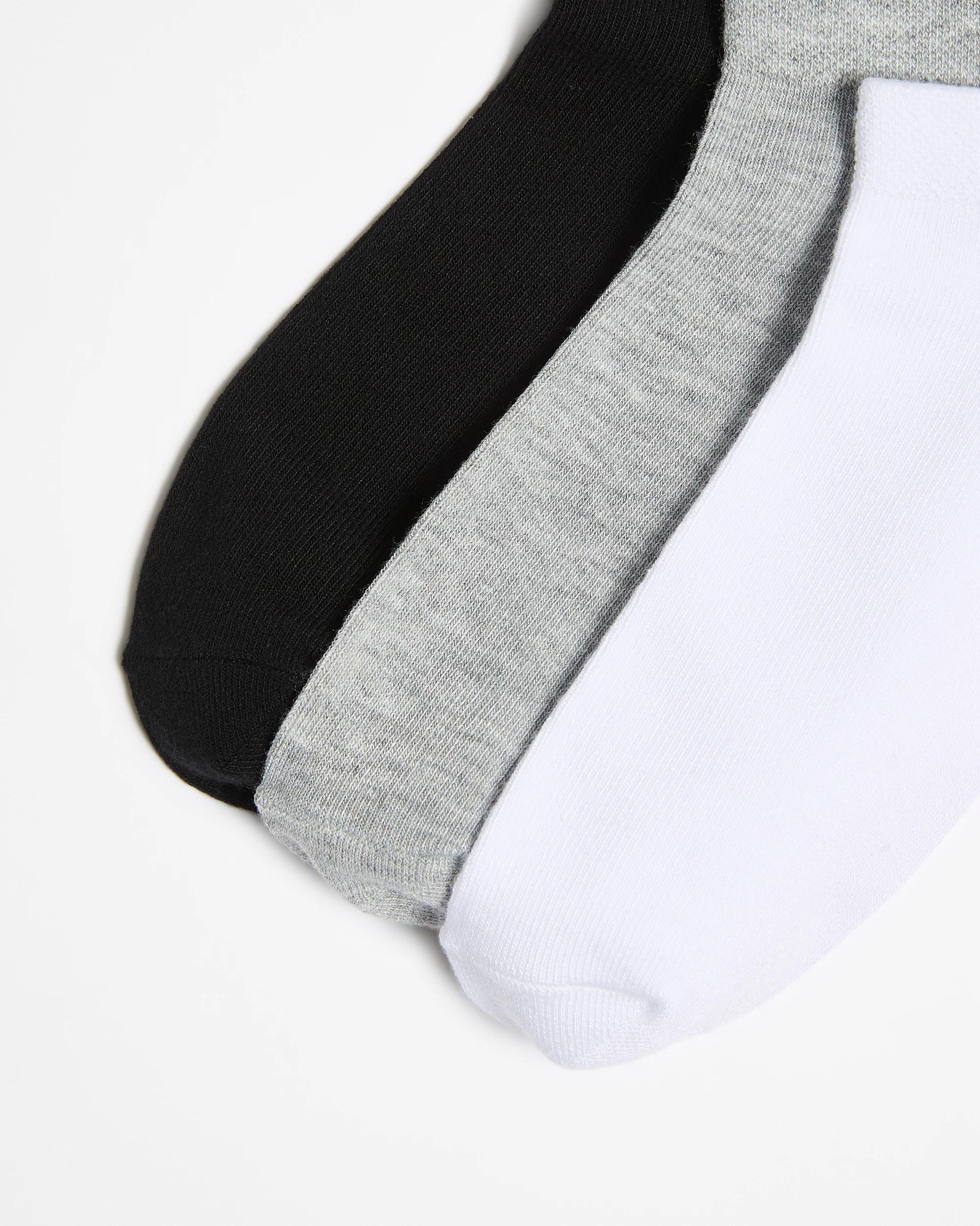 2 Target Womens Bamboo Low Cut Socks 3 Pack GREY MARLE/WHITE/BLACK, 2 of 3
