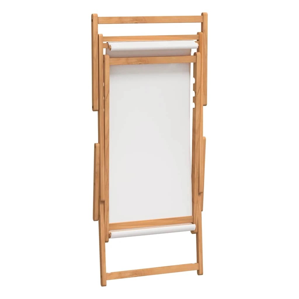 6 vidaXL Beach chair Foldable - Beige, 6 of 9