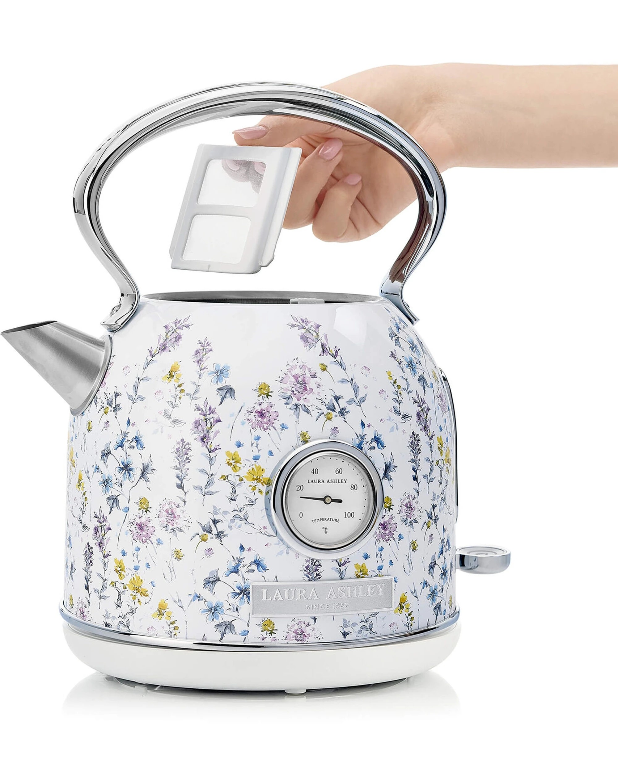 5 Laura Ashley 1.7L Dome Electric Kettle And 2 Slice Toaster Combo Wild Meadow - Pattern, 5 of 8