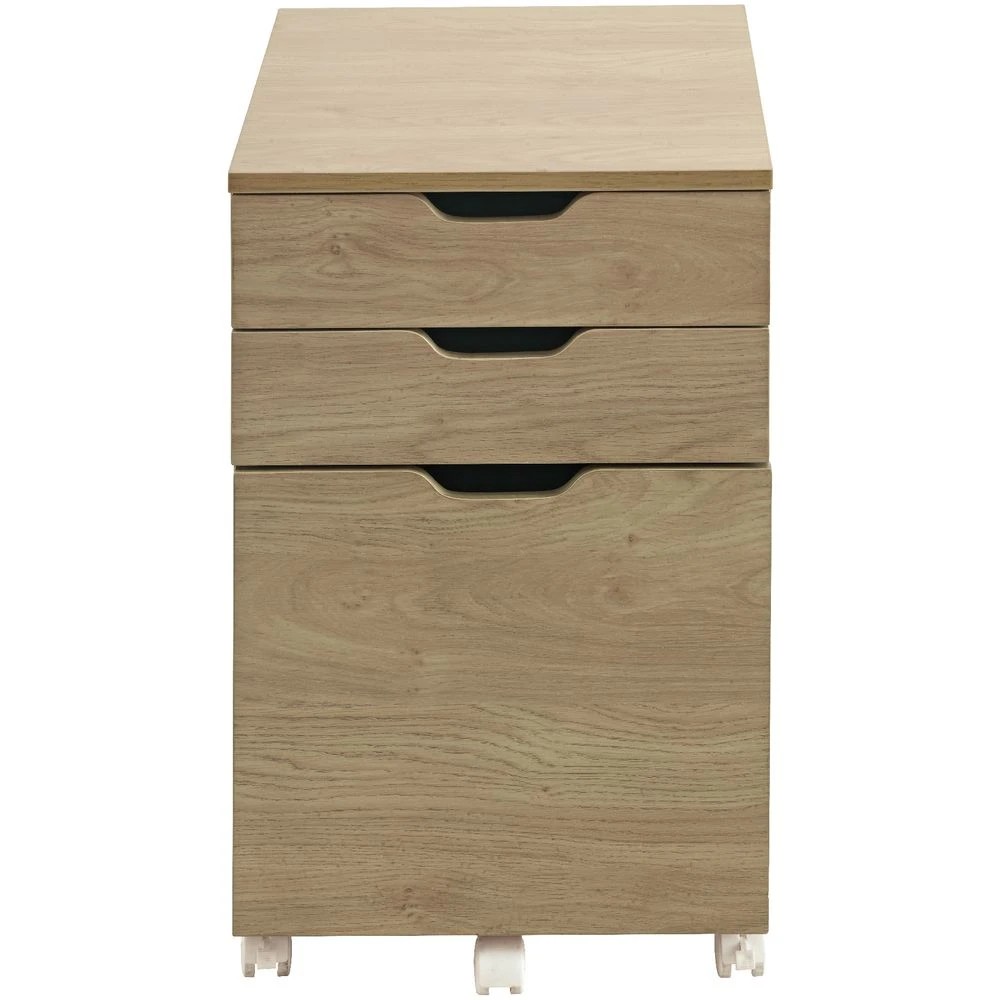 3 Copenhagen 3 Drawer Semi Assembled Filing Pedestal Cabinets Pedestals, 3 of 10