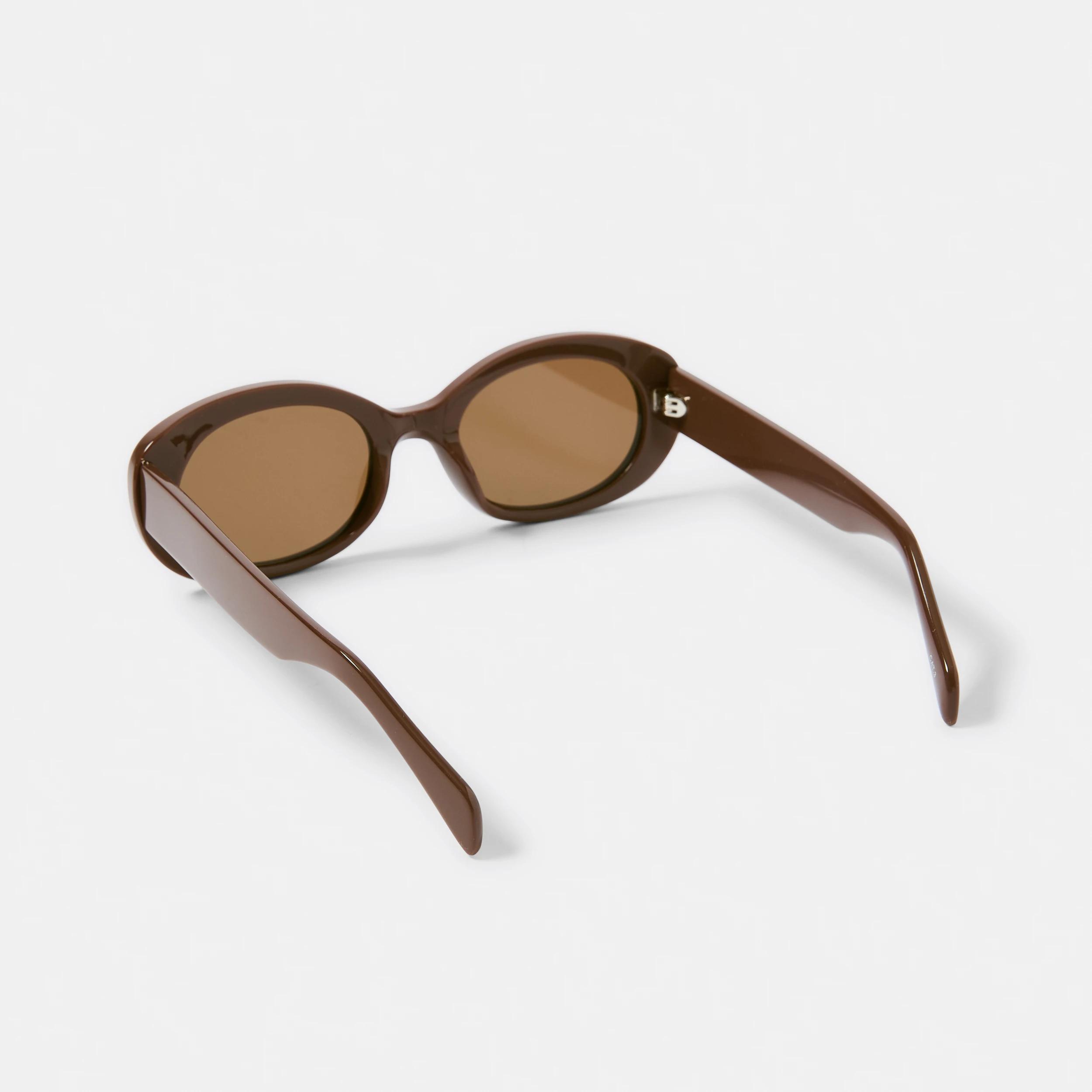 2 Womens Oval Sunglasses Brown, 2 of 6