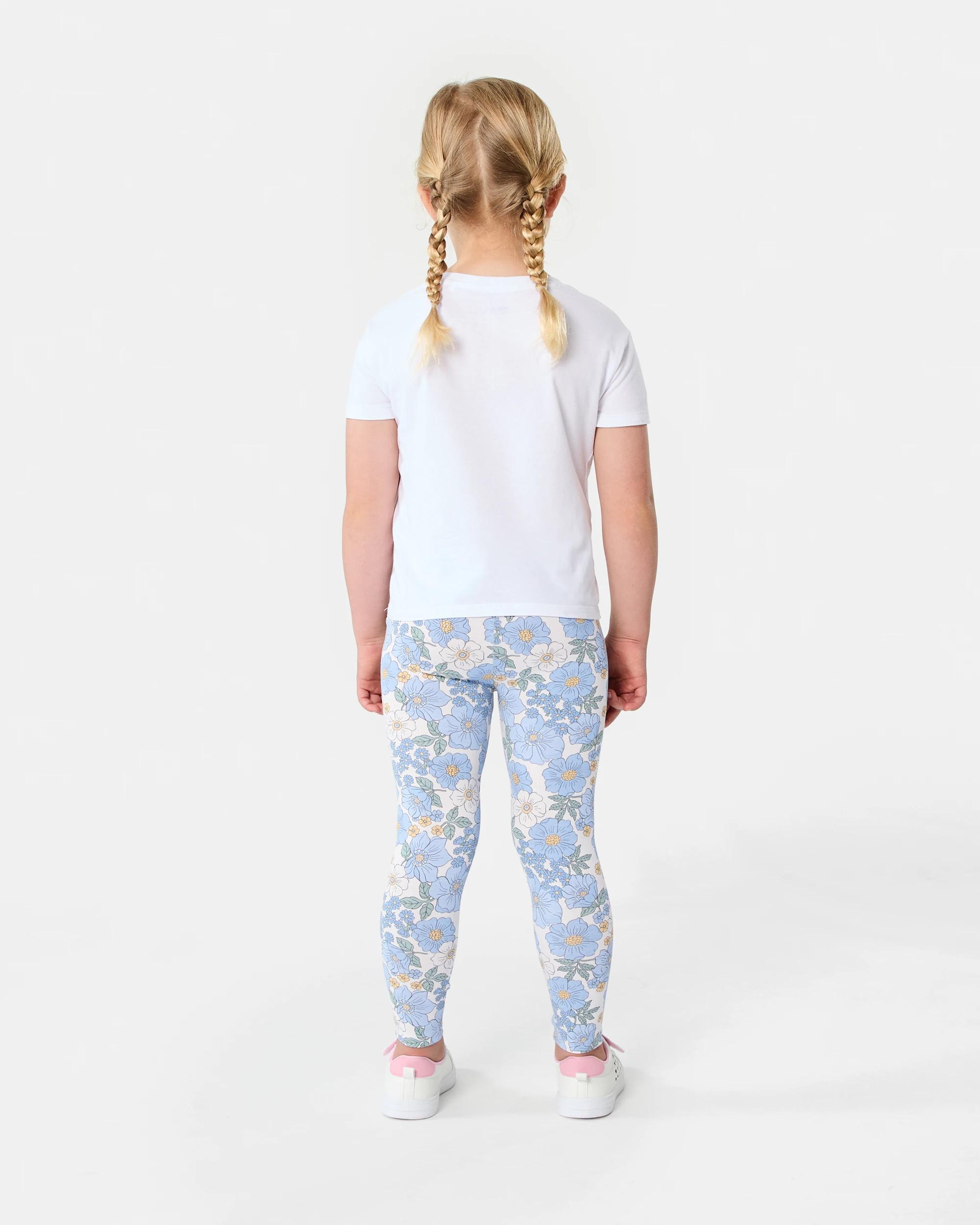 6 Printed Leggings Wht Floral, 6 of 6