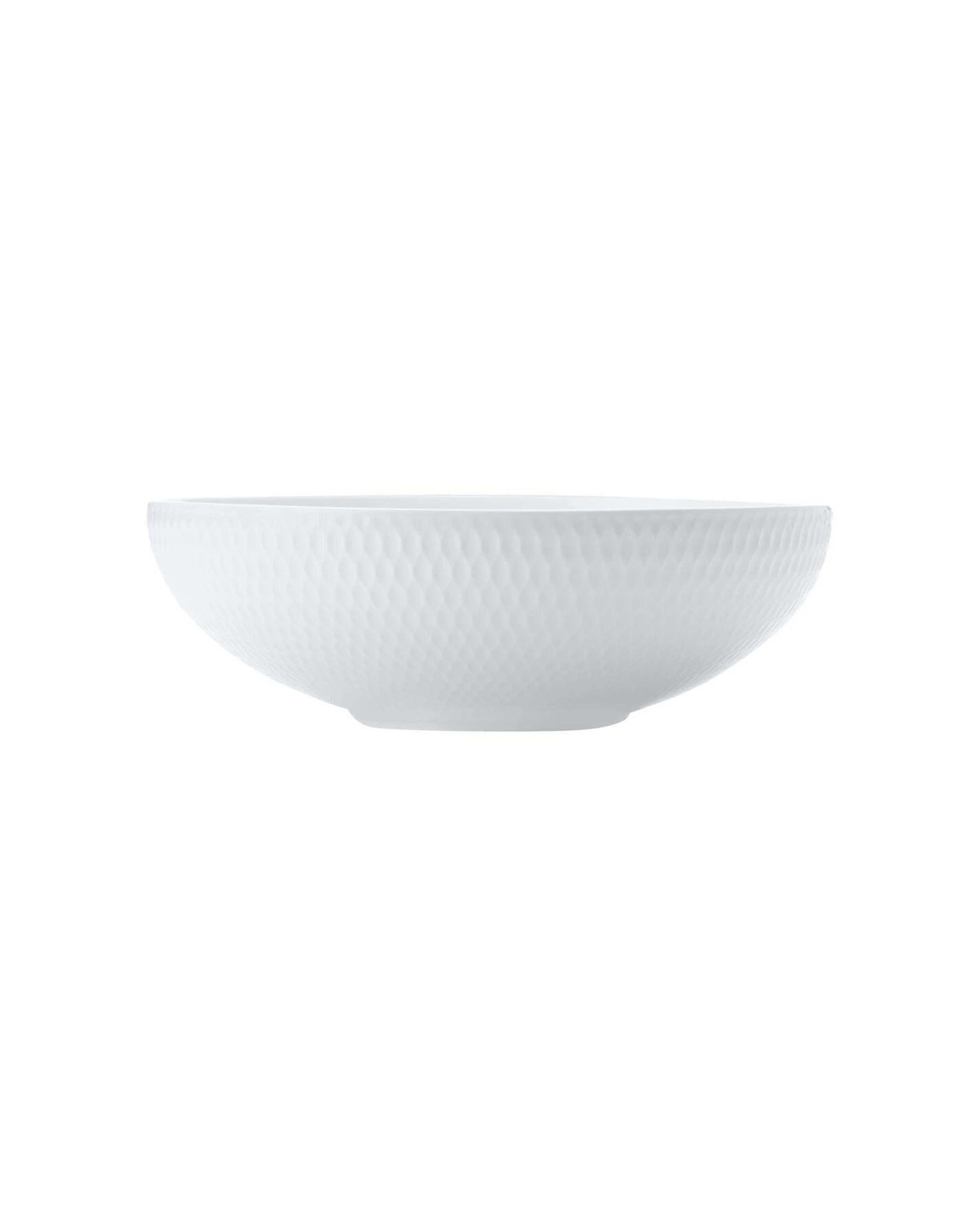 2 Maxwell & Williams Basics Diamonds Coupe Bowl 16cm Porcelain Oven Safe - White, 2 of 3