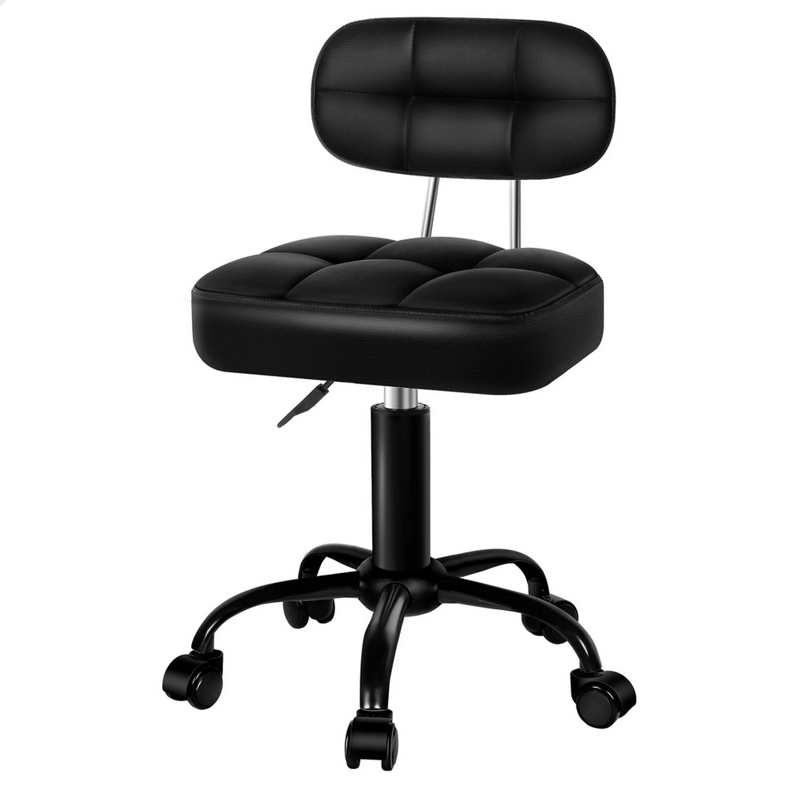 1 Alfordson Salon Stool Backrest Swivel Barber Hair Dress Chair Tufan - Black, 1 of 9