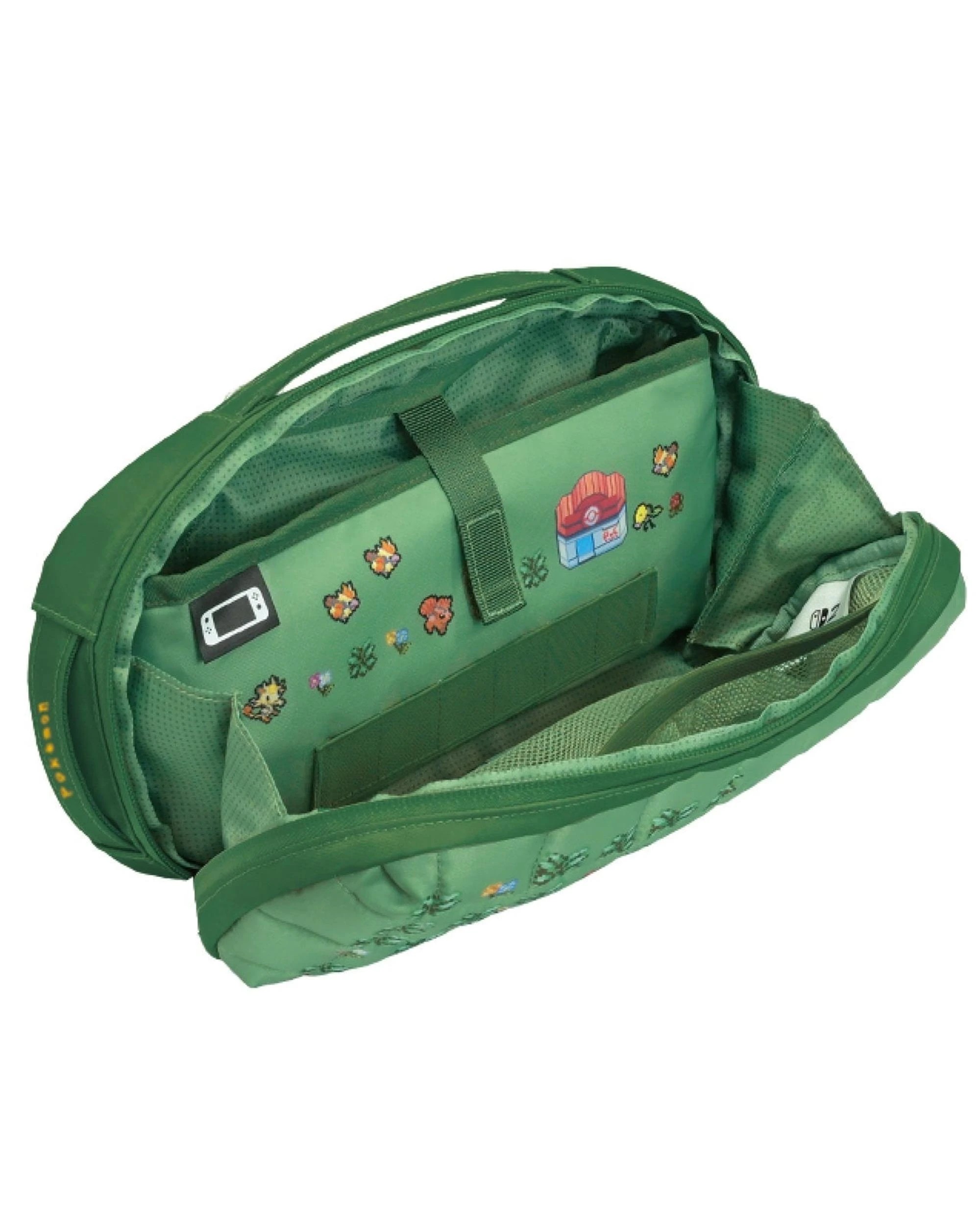 4 HORI Pokemon Puff Pouch Pixel Green for Nintendo Switch 2 - Green, 4 of 5