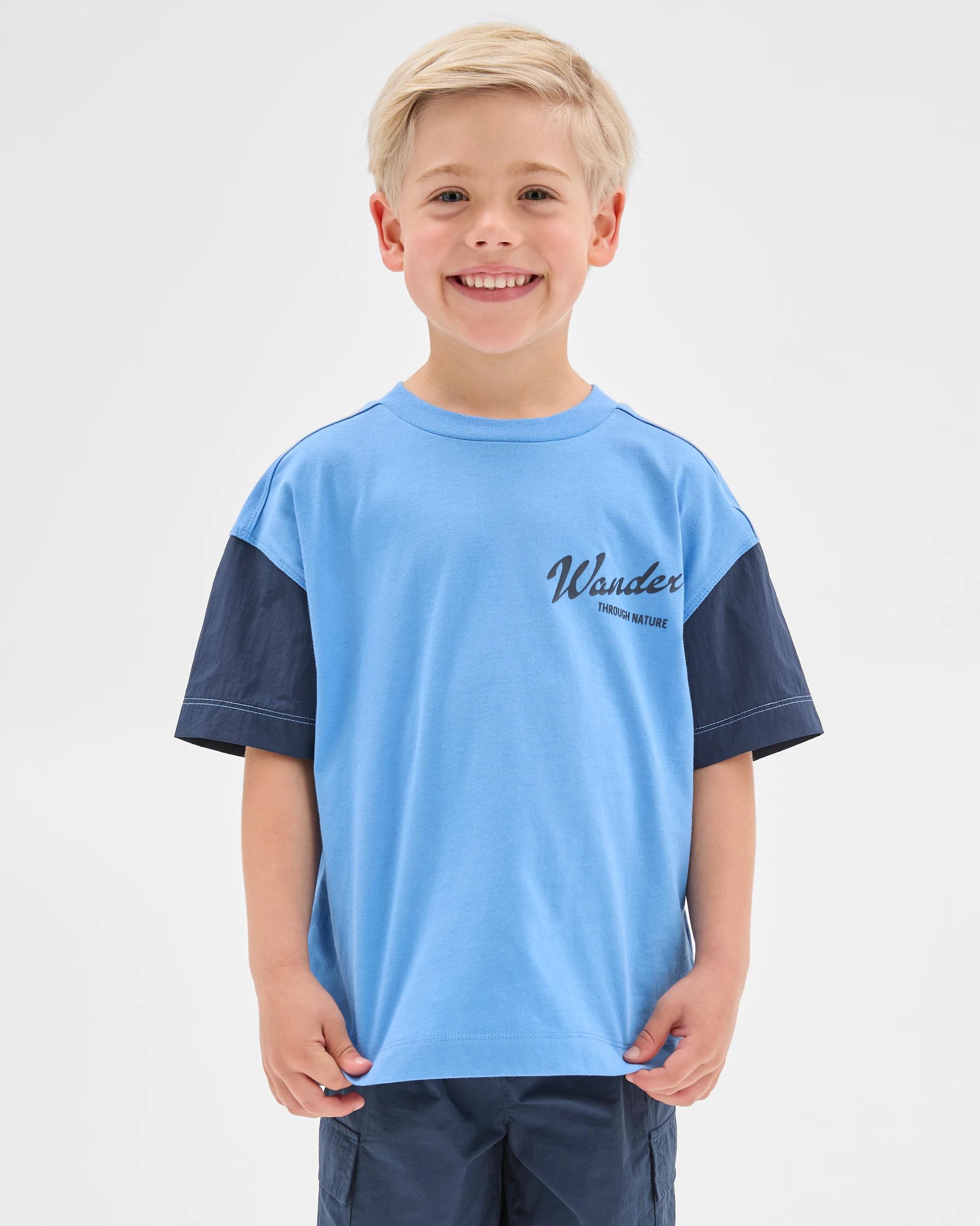 2 Target Australian Cotton And Nylon Blend Oversized T-shirt BLUE, 2 of 7