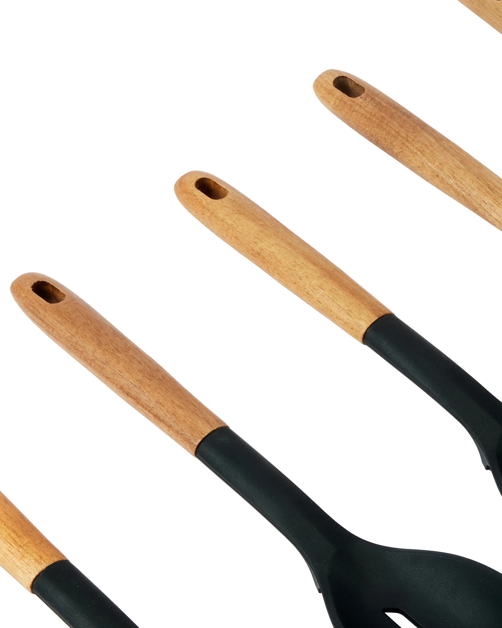 9 Set of 5 Silicone Utensils with Acacia Handles, 9 of 10