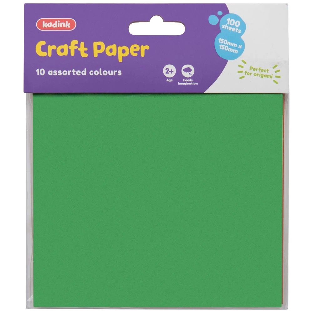 1 Kadink Origami Craft Paper 150 x 150mm 100 Pack, 1 of 2