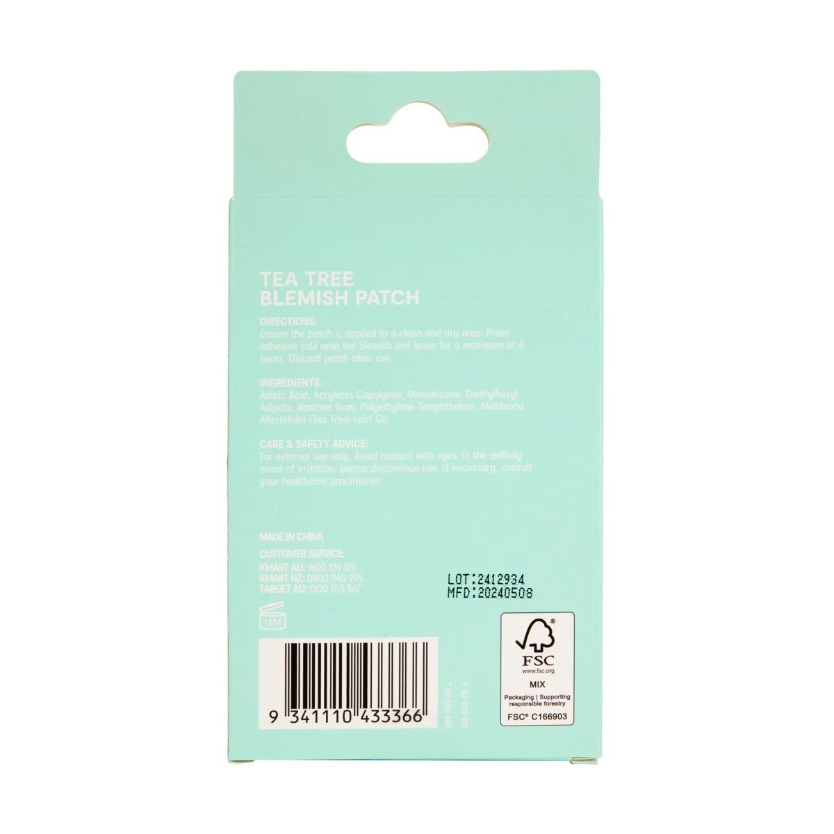 7 OXX Skincare 24 Piece Heart and Stars Blemish Patches - Tea Tree, 7 of 7