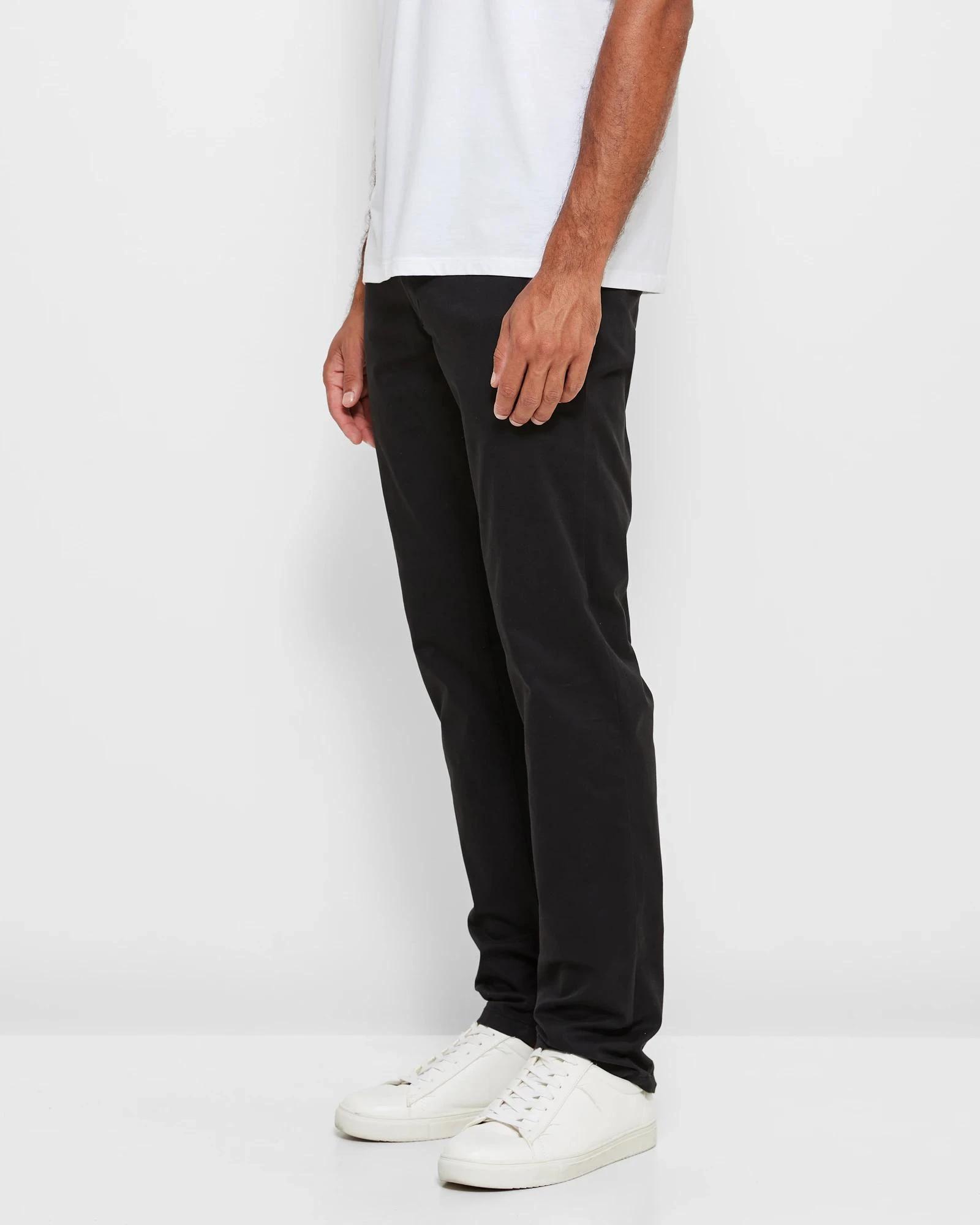 3 Target Straight Chino Pants BLACK, 3 of 5