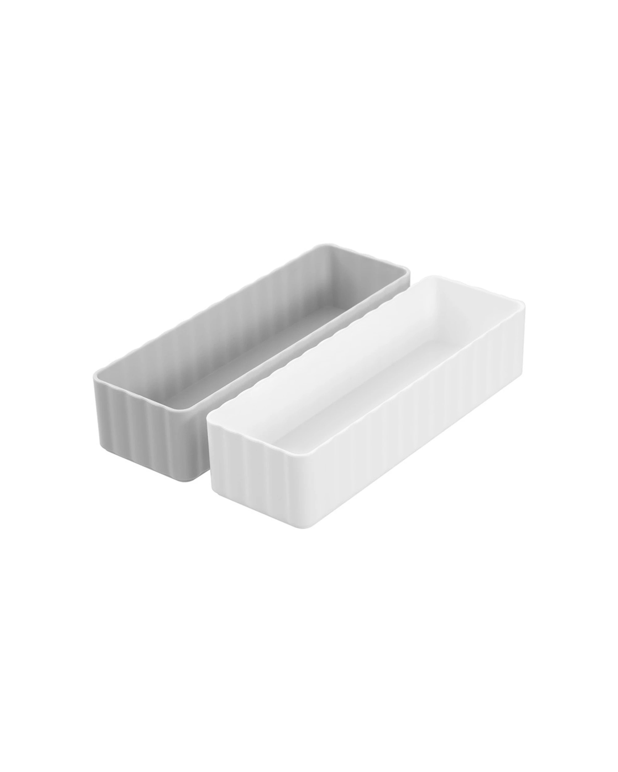 4 Boxsweden 12pc Rippled Stacking Tray Organiser Storage 22.5x7.5x5cm - Multi, 4 of 7