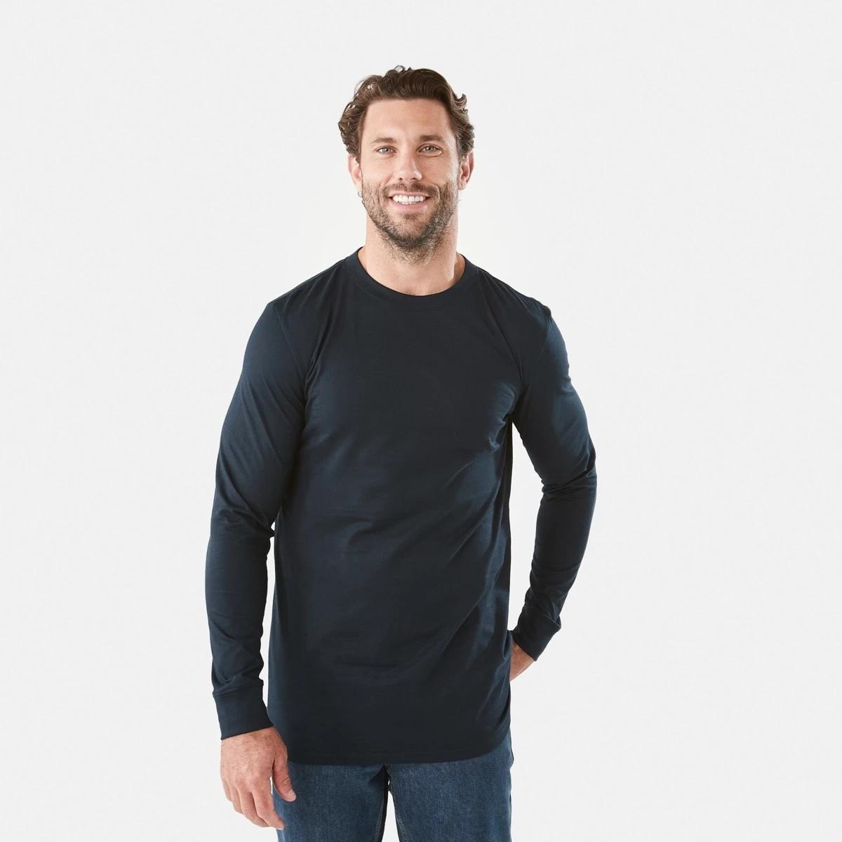 1 Long Sleeve Longline T-shirt Sky Cptn, 1 of 5