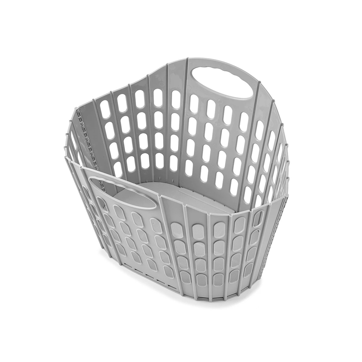 5 Collapsible Laundry Basket - Grey, 5 of 10