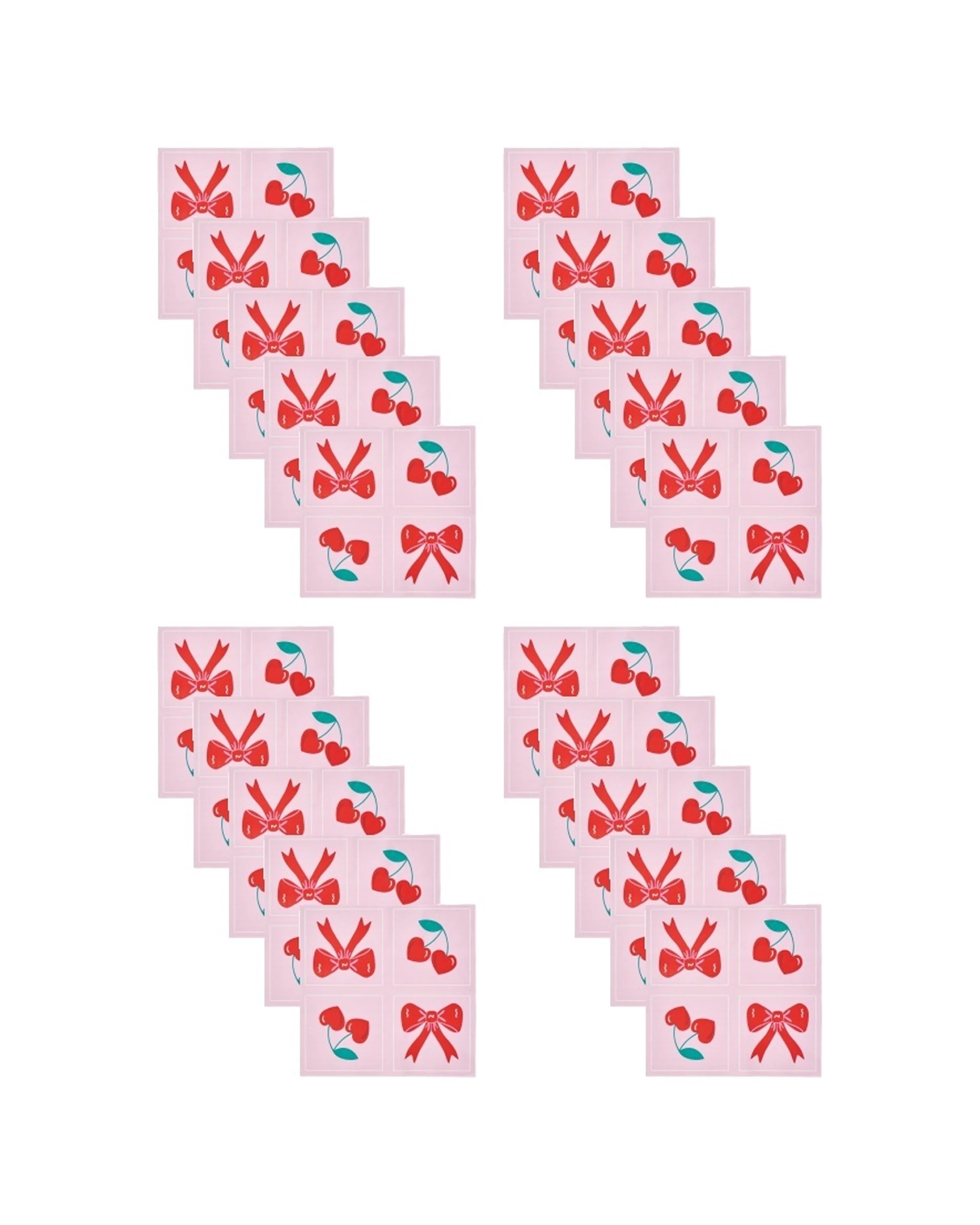 1 Annabel Trends 20pc Paper Napkins Bows Cherries 23.5x33cm - Multi, 1 of 3