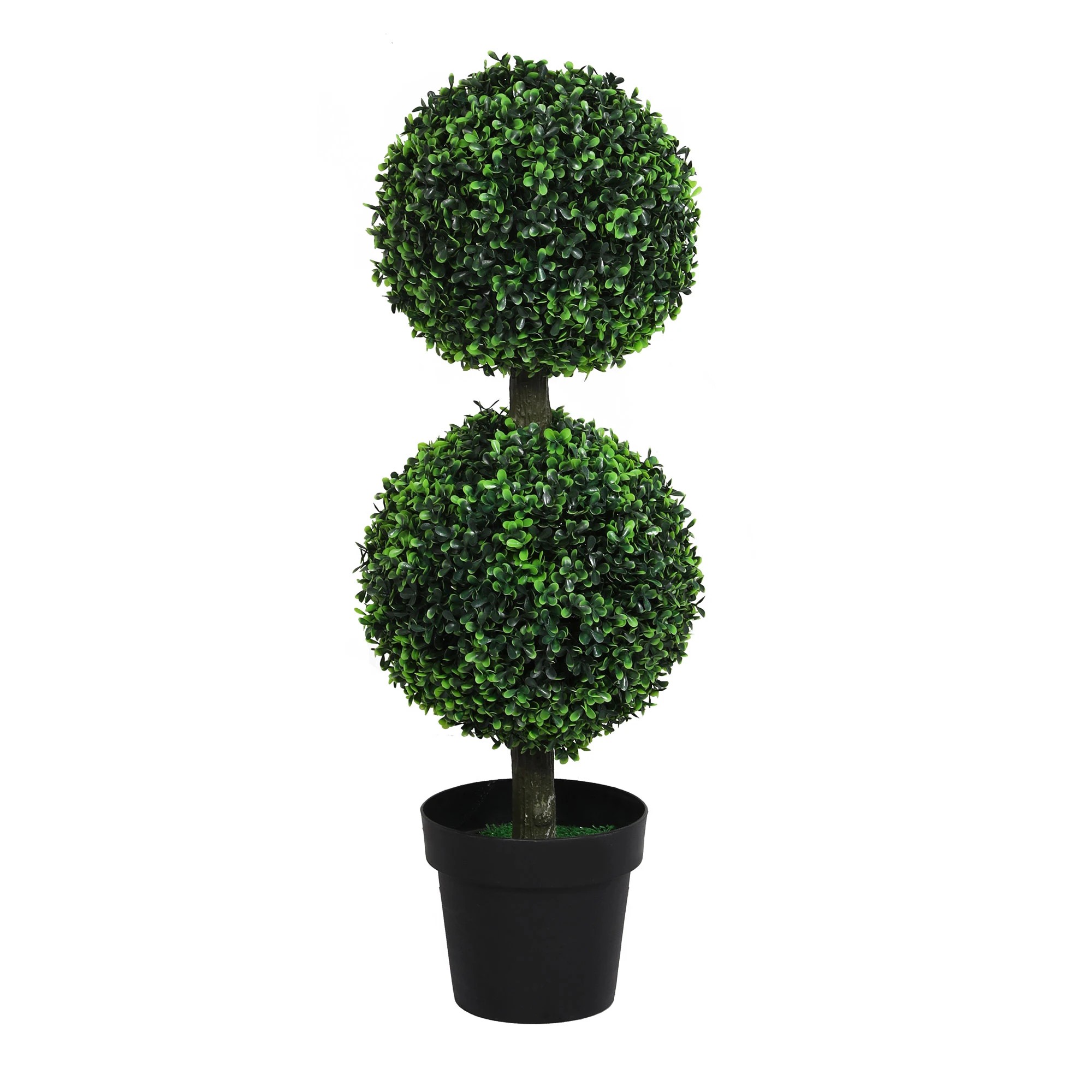 2 Lambu 90cm 2-Ball Topiary Artificial Tree, 2 of 9