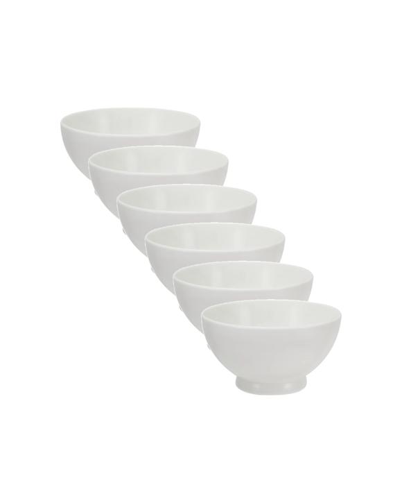 Maxwell & Williams 6x Basics Rice Bowl Porcelain 10cm High Quality Dinnerware Set - White