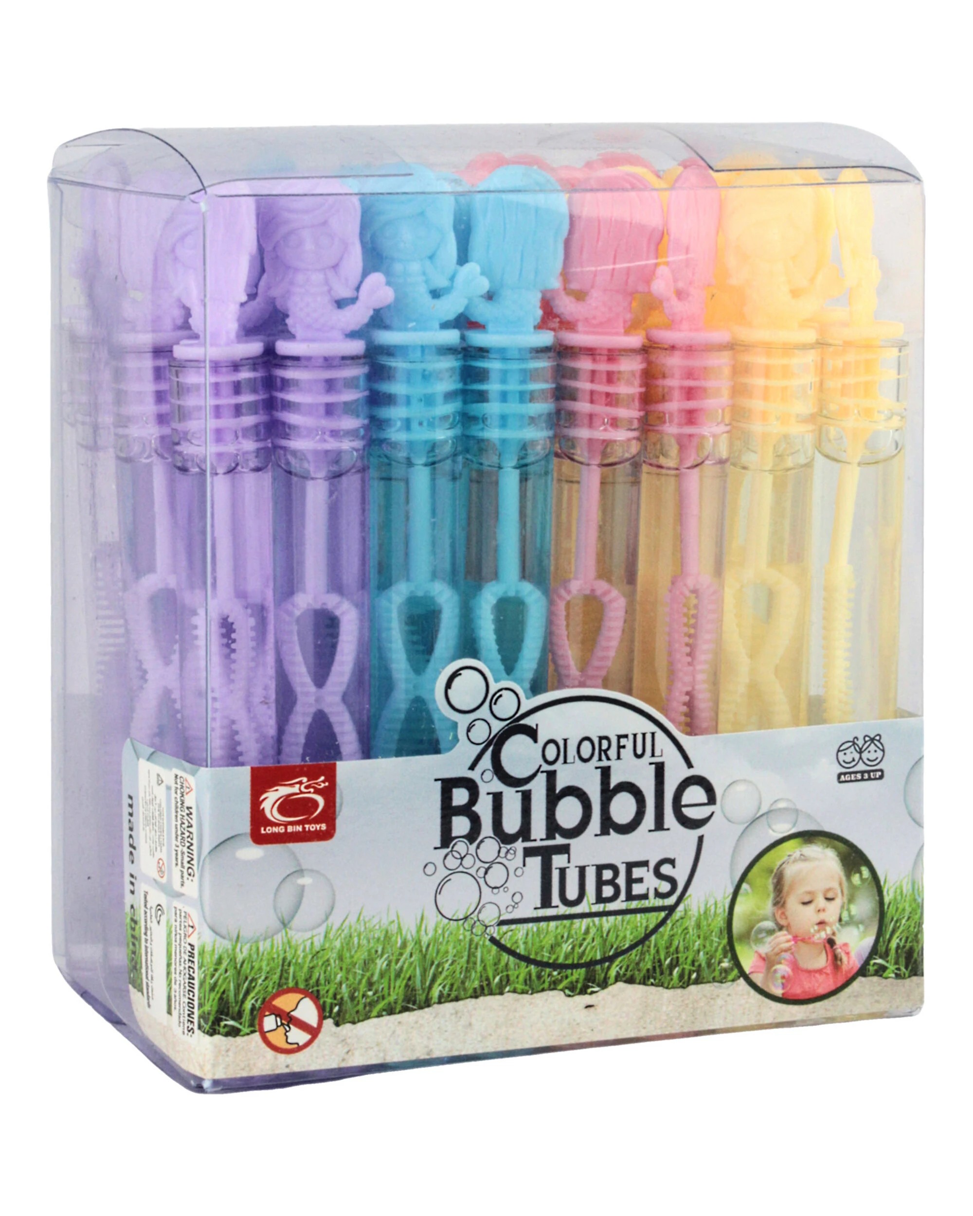 4 Partyrama 48Pcs Mermaid Mini Bubble Tubes, 4 of 4