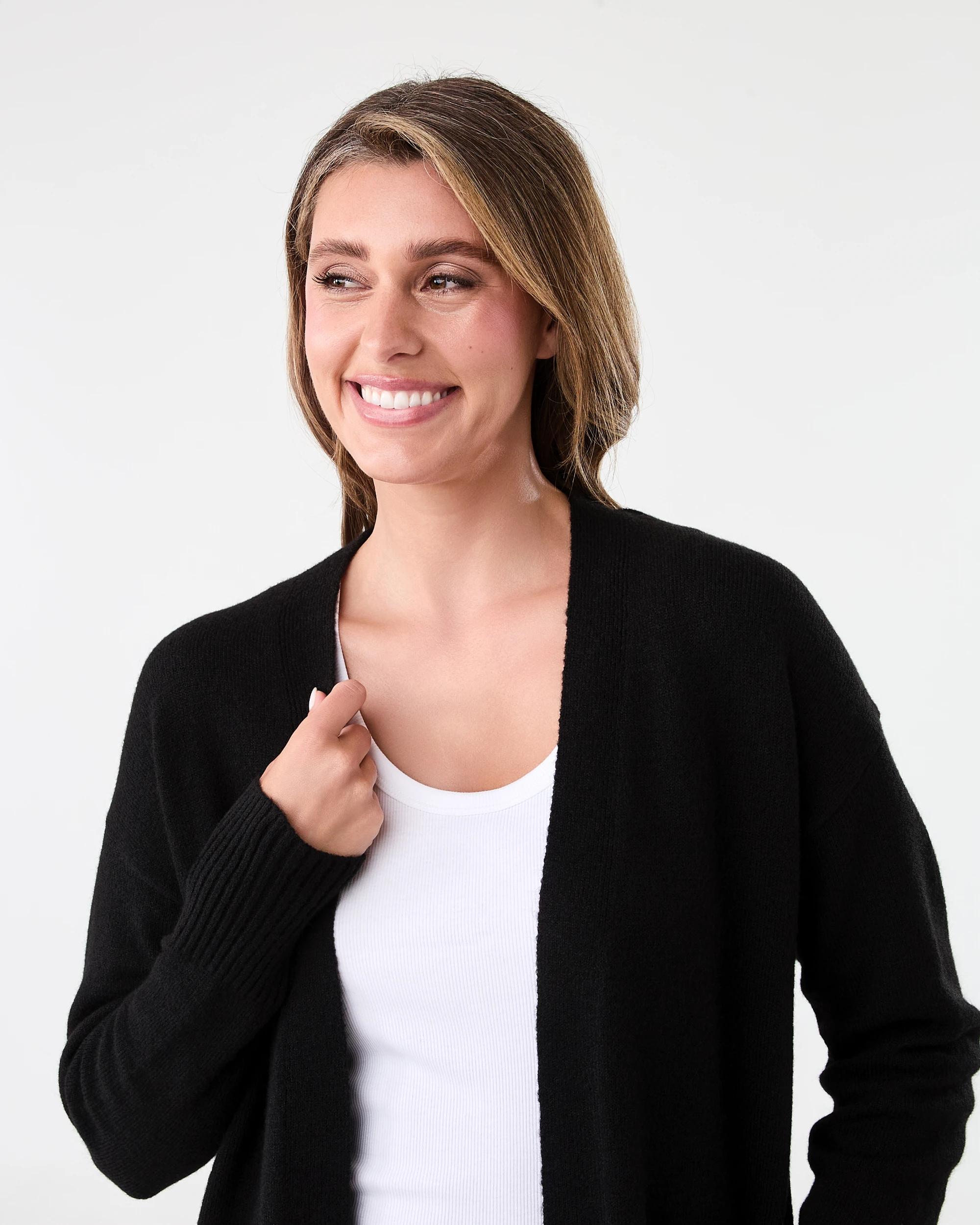 4 Mid Length Cardigan Black, 4 of 5