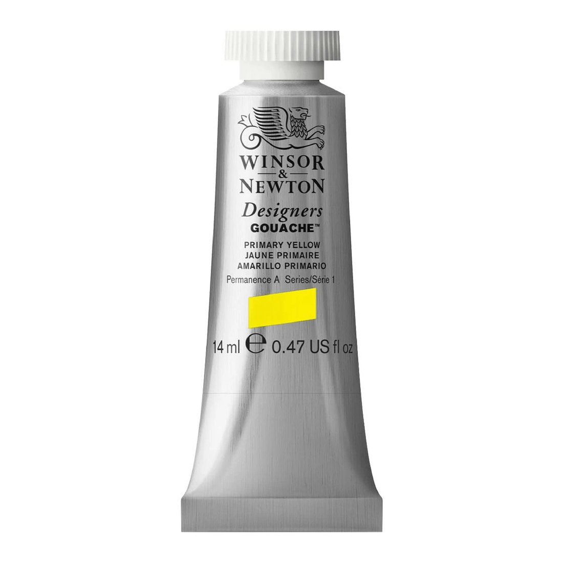 1 Winsor & Newton Designers Gouache 14mL Primary Yellow S1, 1 of 1