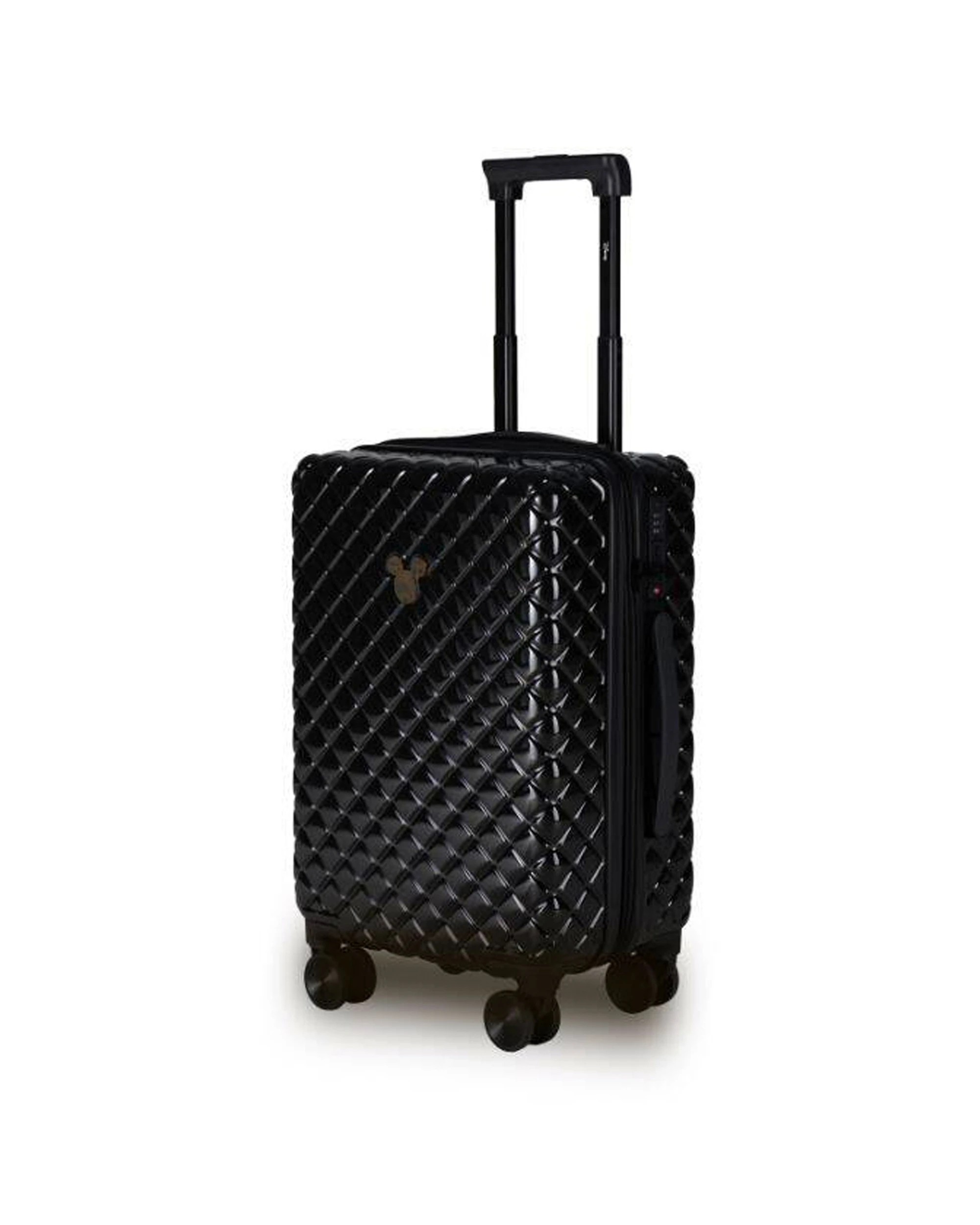 2 Disney Mickey 54Cm Suitcase Luggage Trolley Case Lightweight Durable Hard - Black, 2 of 4