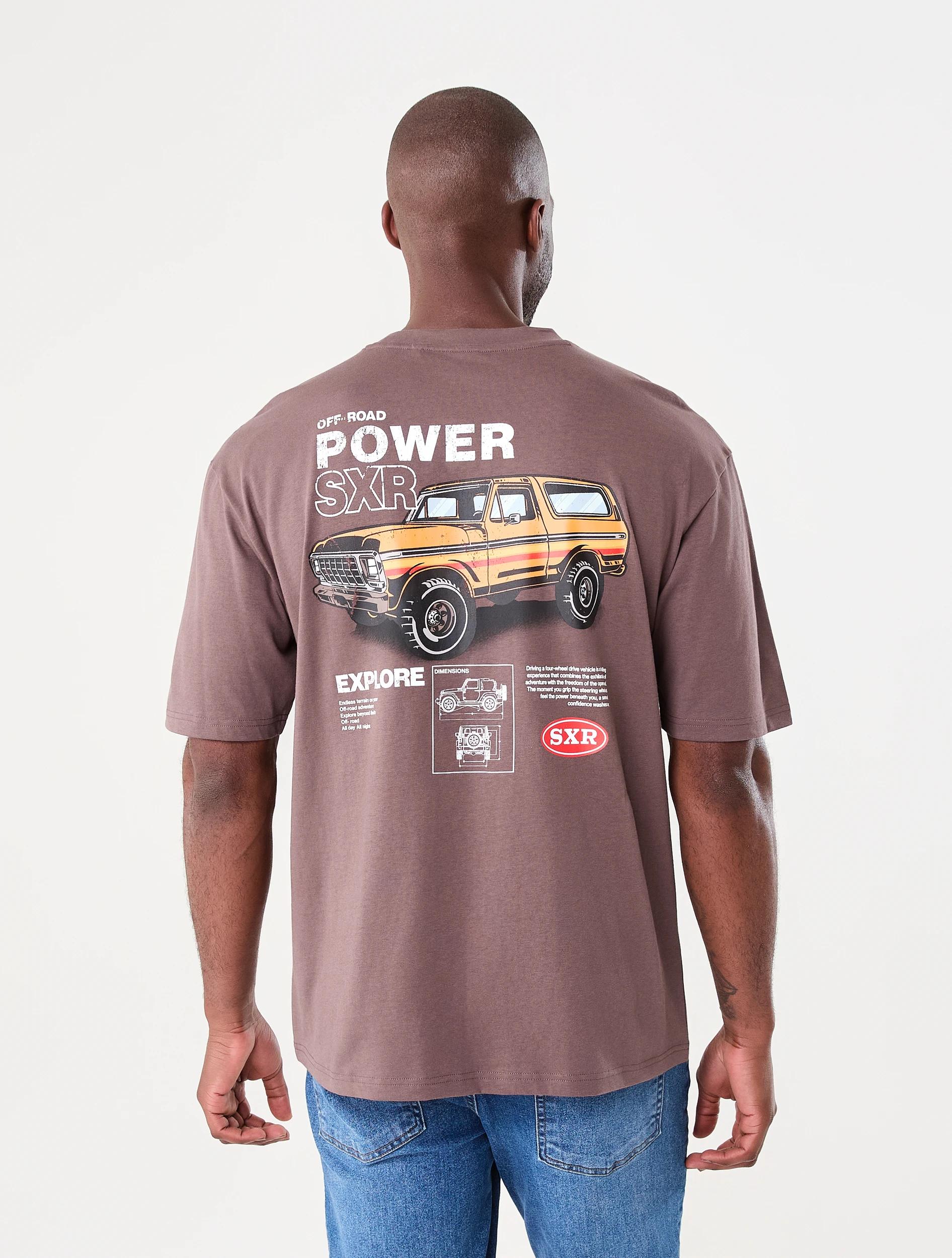 3 Oversized Print T-shirt Bwn Power, 3 of 7