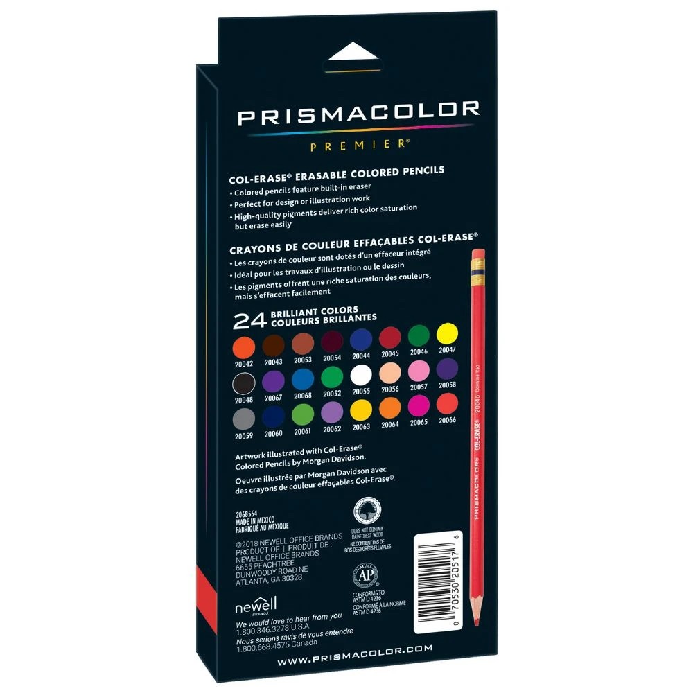 2 Prismacolor Col-Erase Erasable Coloured Pencils 24 Pack, 2 of 3