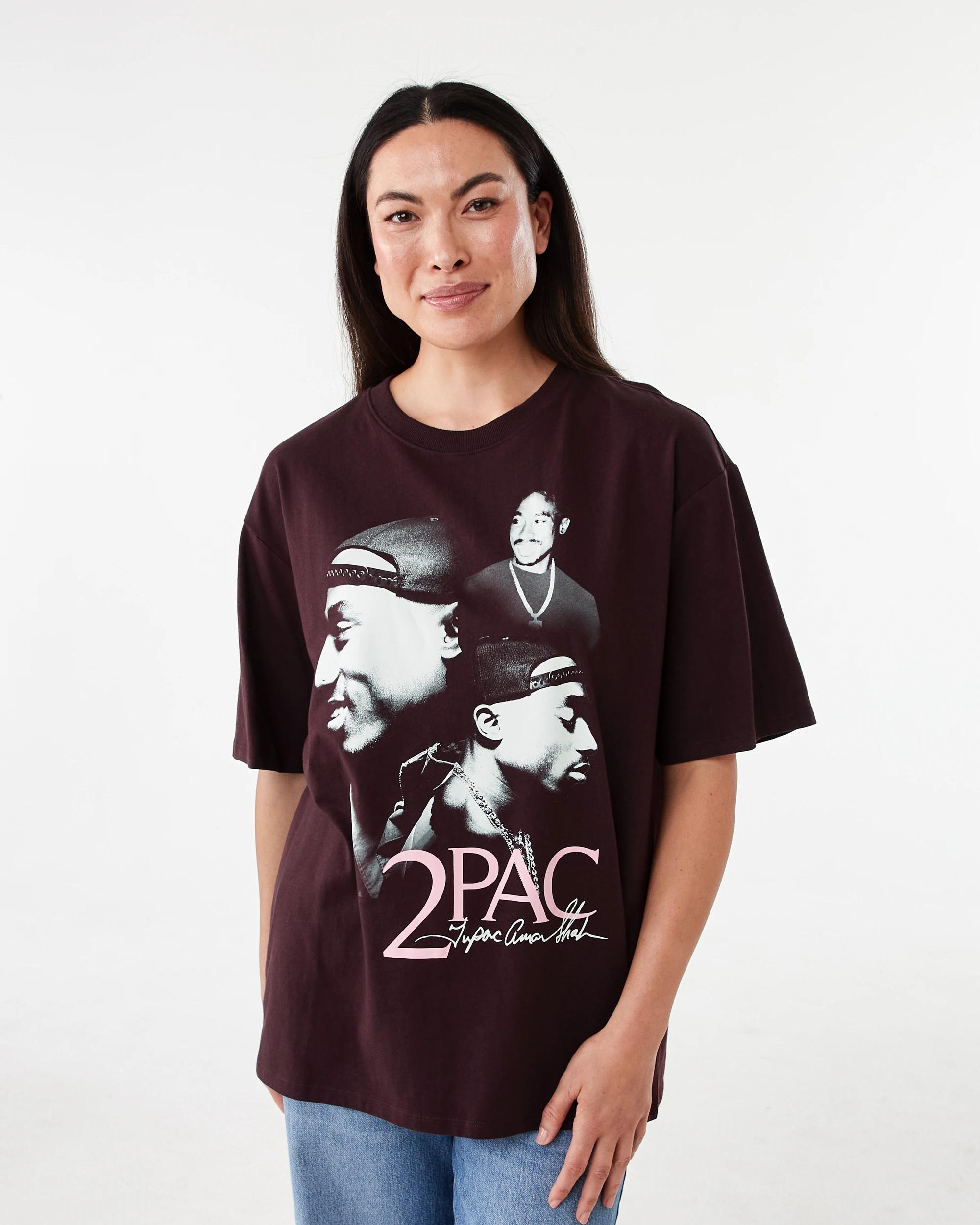 1 Tupac License Short Sleeve Oversized T-shirt Tupacbr, 1 of 6