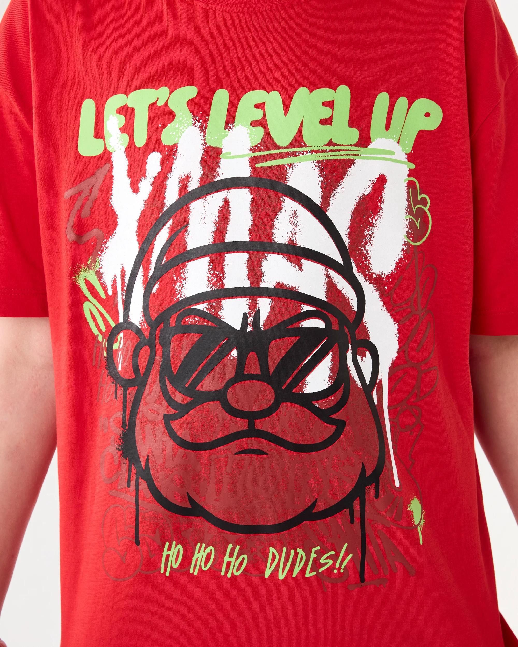 4 Christmas Short Sleeve Print T-shirt Red Xmas, 4 of 6