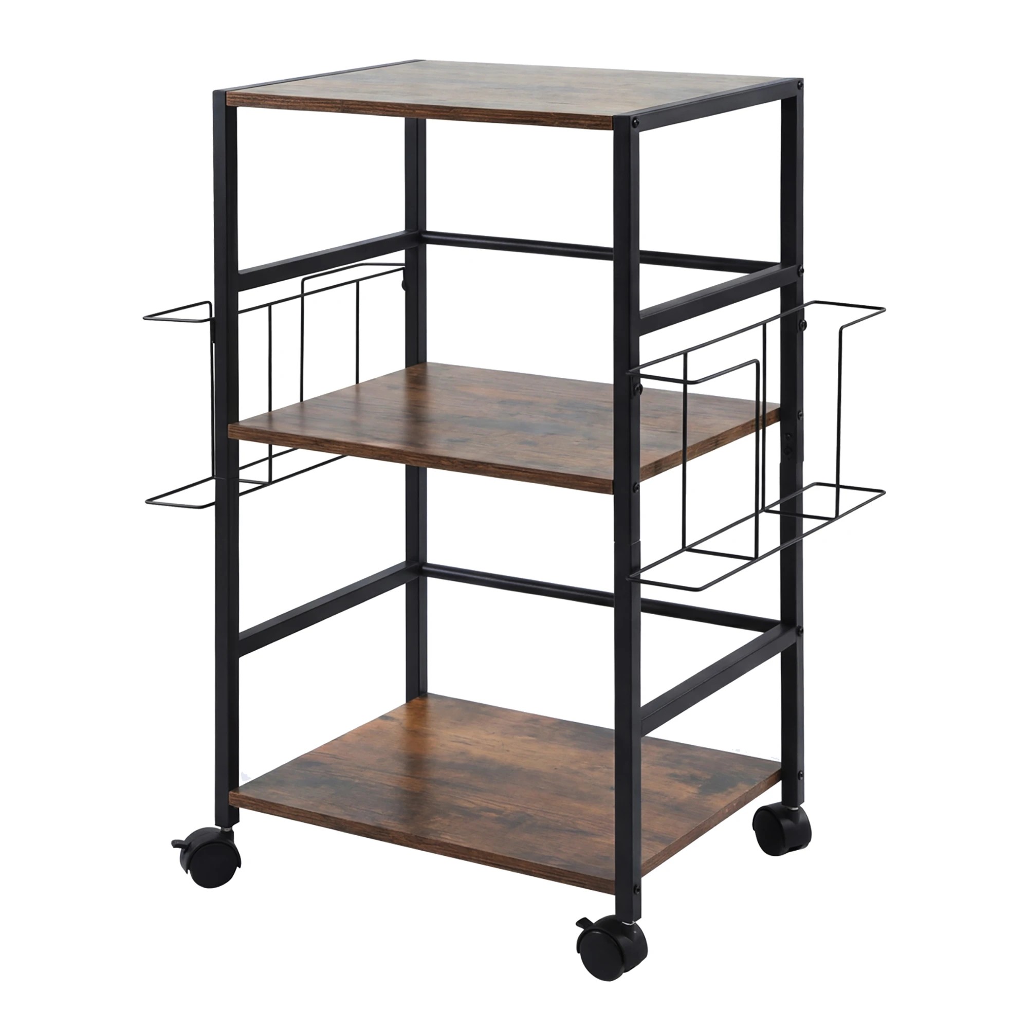 1 Levede Record Player Stand with Storage Vinyl Record Holder with Display Area, 1 of 8