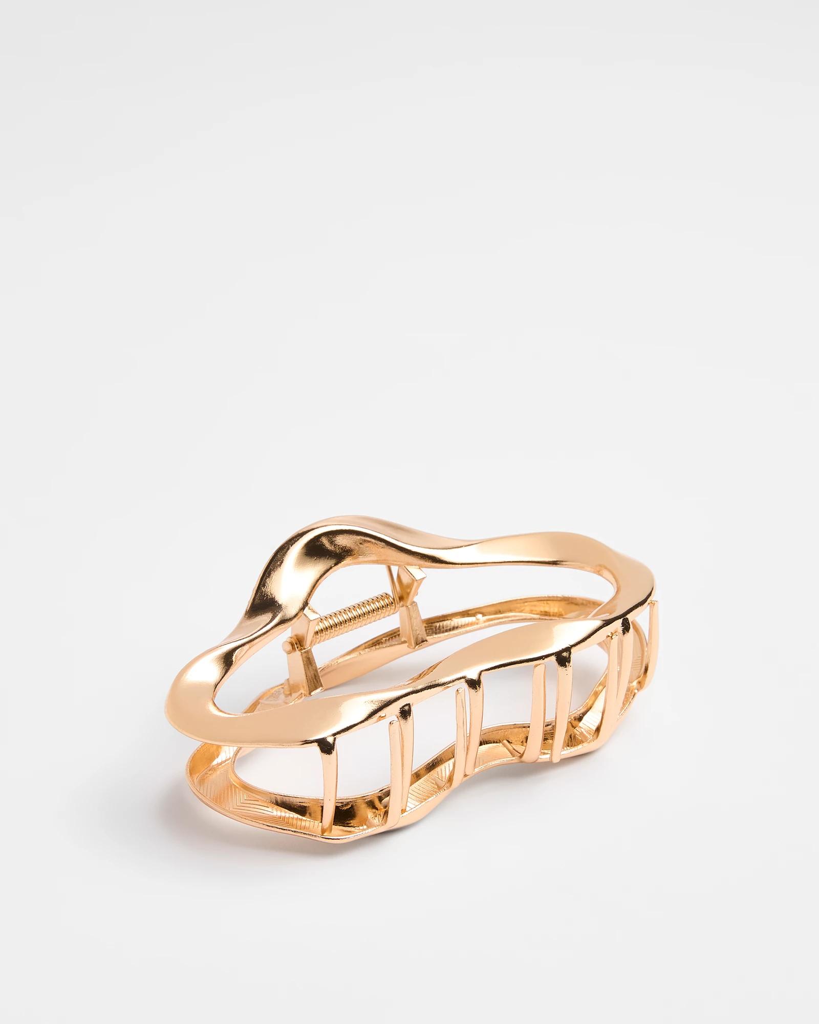 1 Target Large Hollow Claw Clip GOLD, 1 of 1