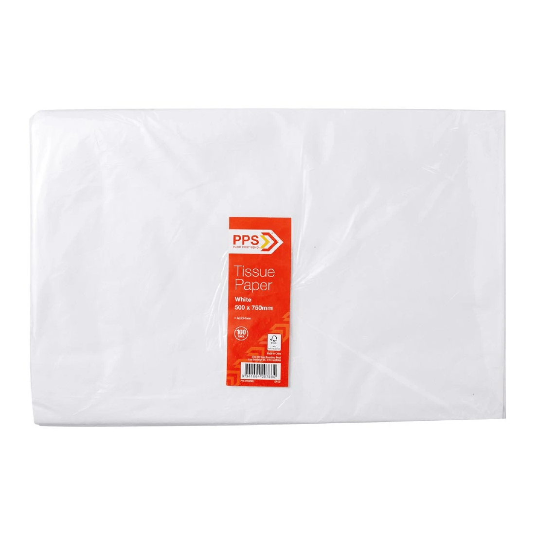 2 PPS Tissue Paper 500 x 750mm 100 Pack White, 2 of 2