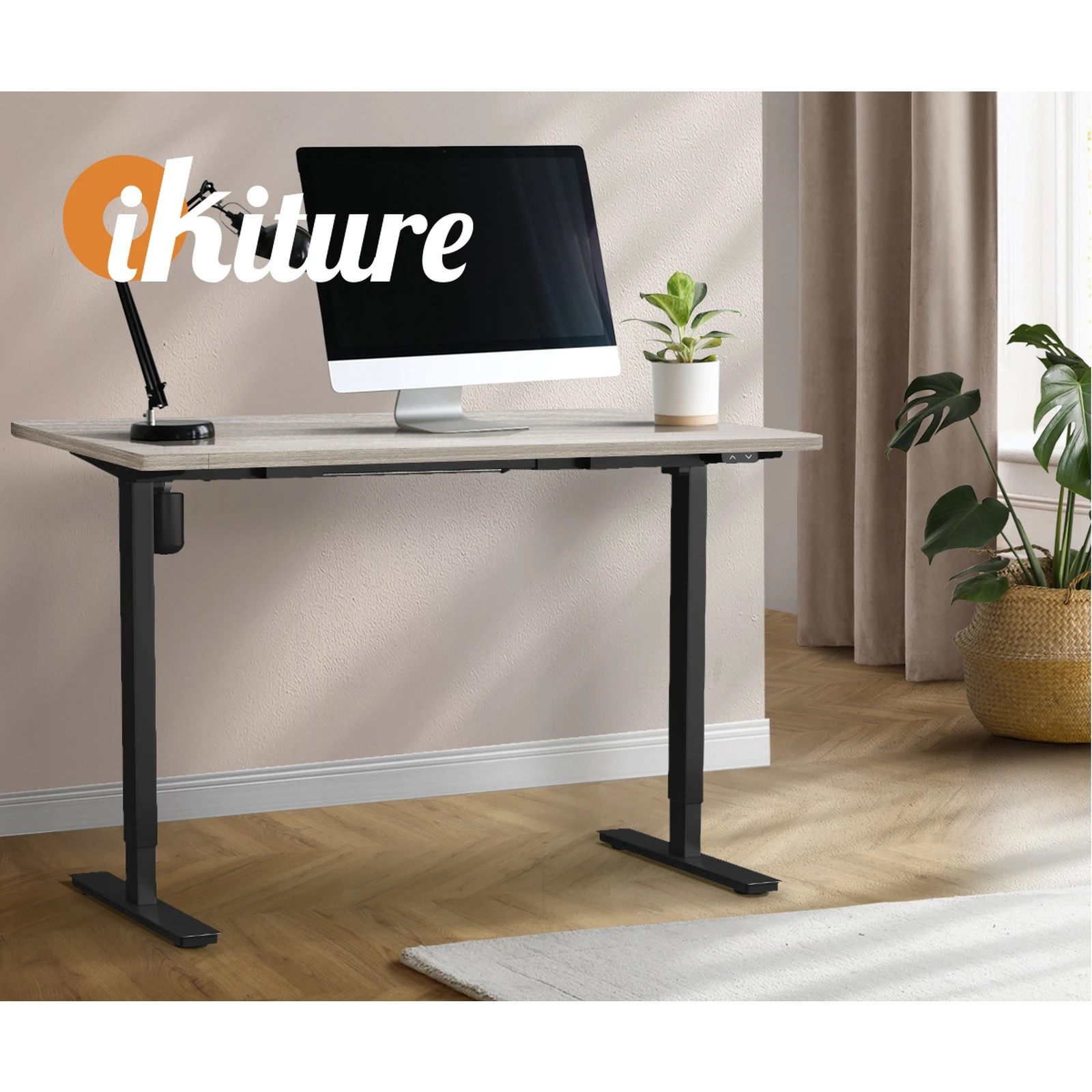 3 Oikiture 140cm Electric Standing Desk Single Motor Height Adjustable Sit Stand Table Top
 - Multi, 3 of 4